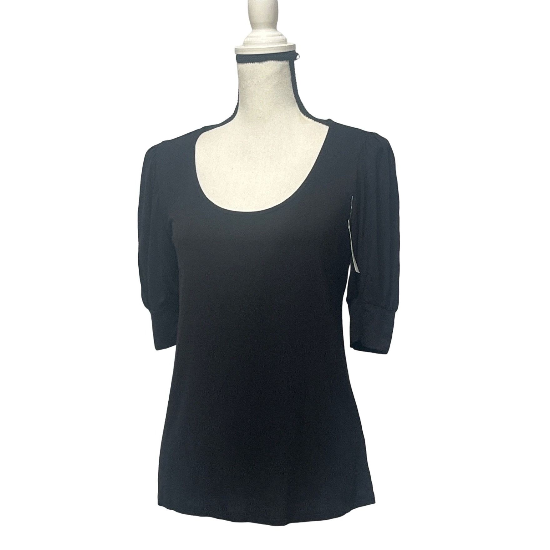 Other Gibsonlook Scoop Neck Puff Sleeve Top In Black, XS Size XS / US 0-2 / IT 36-38 - 1 Thumbnail