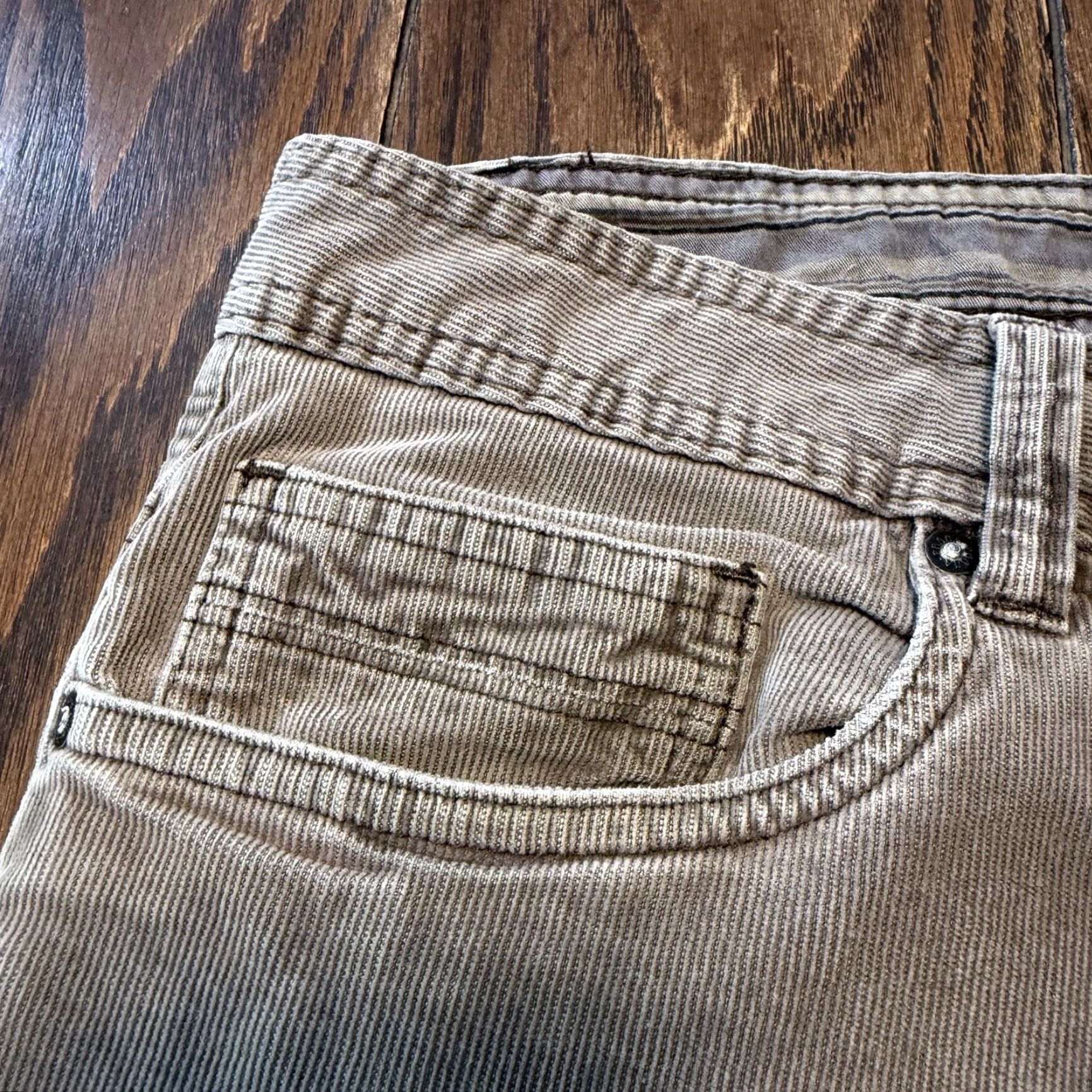 Prana Prana Jeans Mens 38x34 Slim Fit Brown Corduroy Stretch 5-Pocket Pant Casual Jeans Size US 38 / EU 54 - 4 Thumbnail