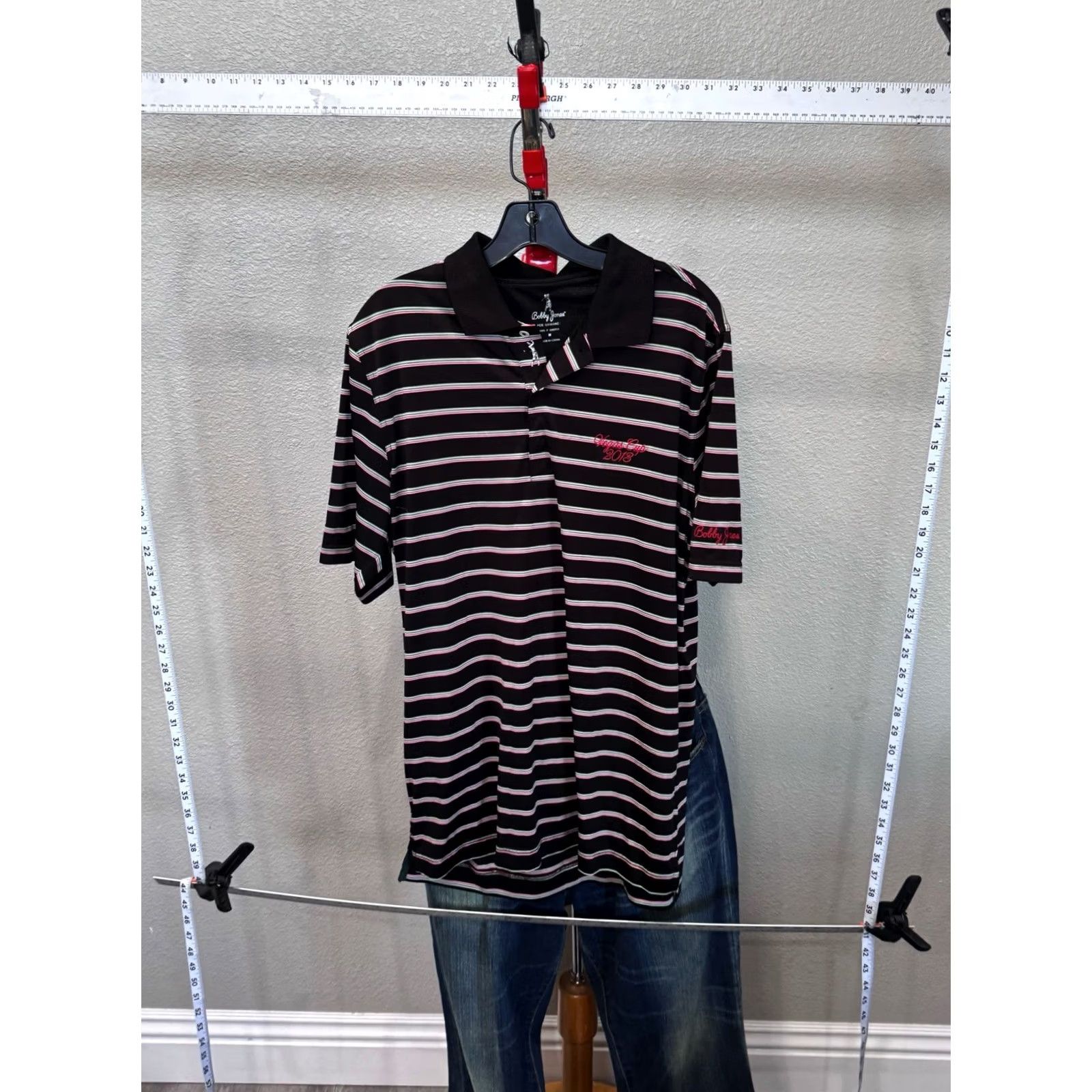 Vintage Bobby Jones Vegas Cup Stripe Golf Shirt Medium M Mens Size US M / EU 48-50 / 2 - 3 Thumbnail