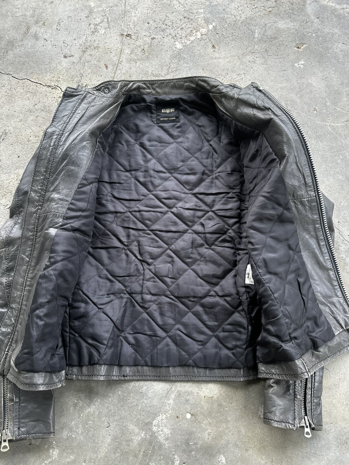 Japanese Brand Another Edition Leather Biker Crop Jacket Size US M / EU 48-50 / 2 - 10 Thumbnail