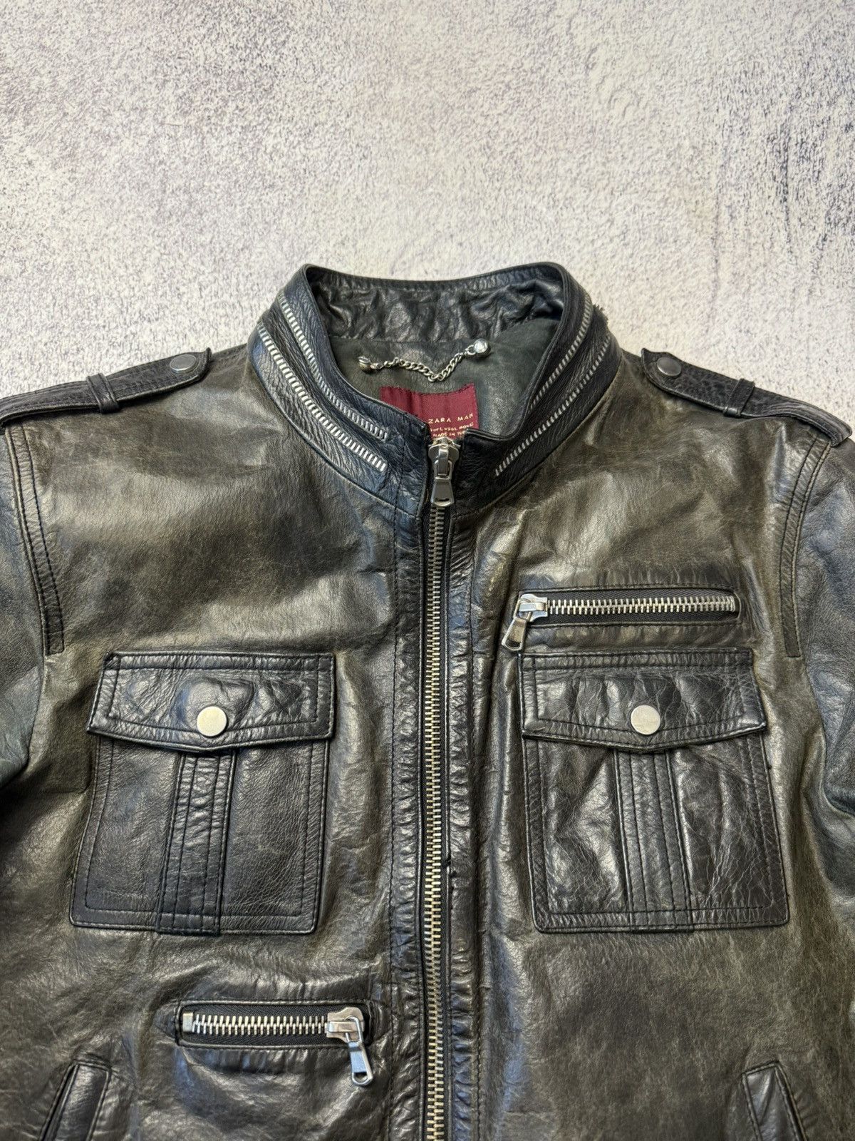 Leather Crazy True Vintage Cycle Rider Leather Jacket Biker Rare Y2K Size US L / EU 52-54 / 3 - 9 Thumbnail