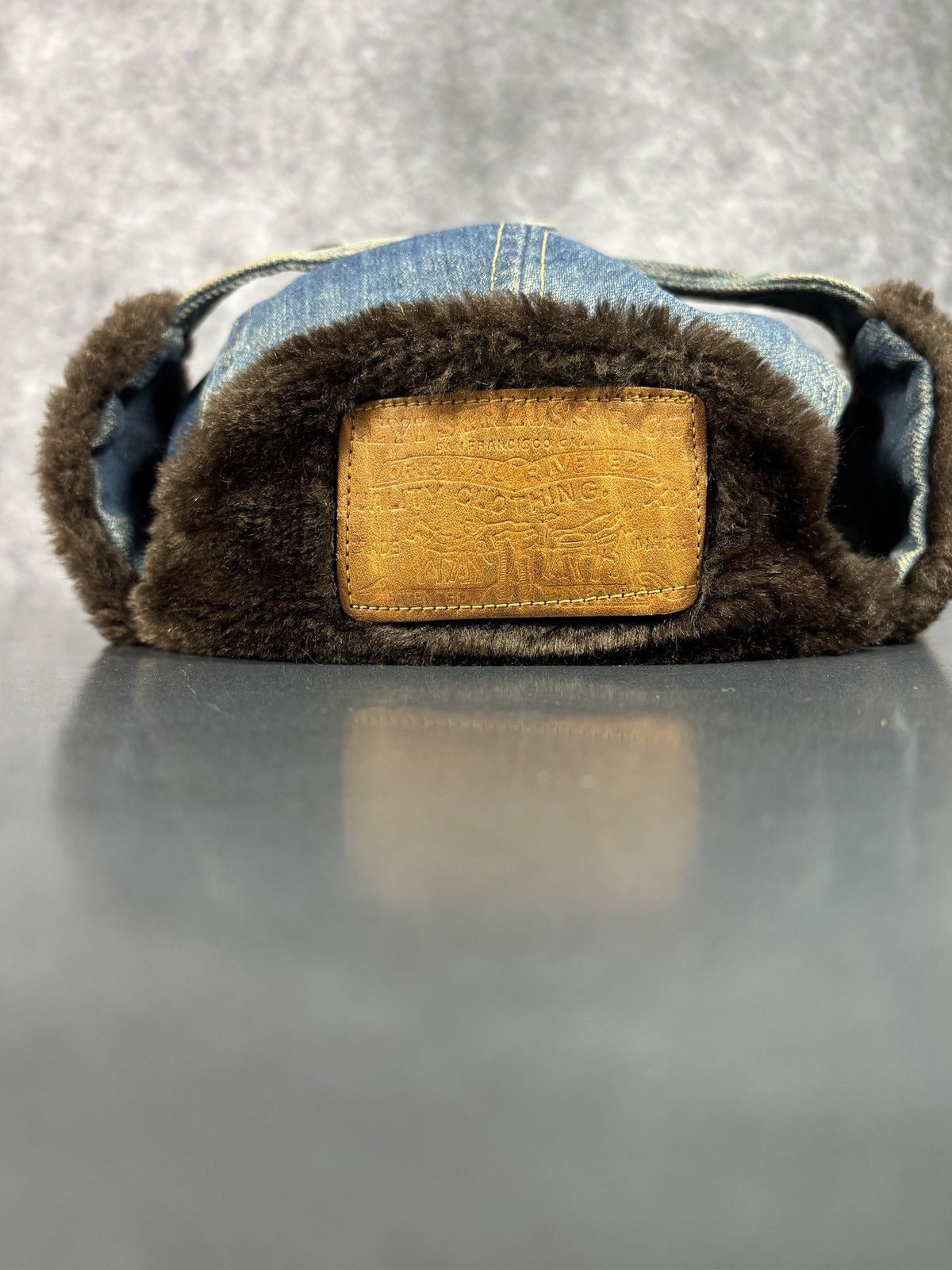 Levi's Vintage Levi's Orange Tab Hat Denim Ushanka Trapper 70s 80s Size ONE SIZE - 15 Thumbnail