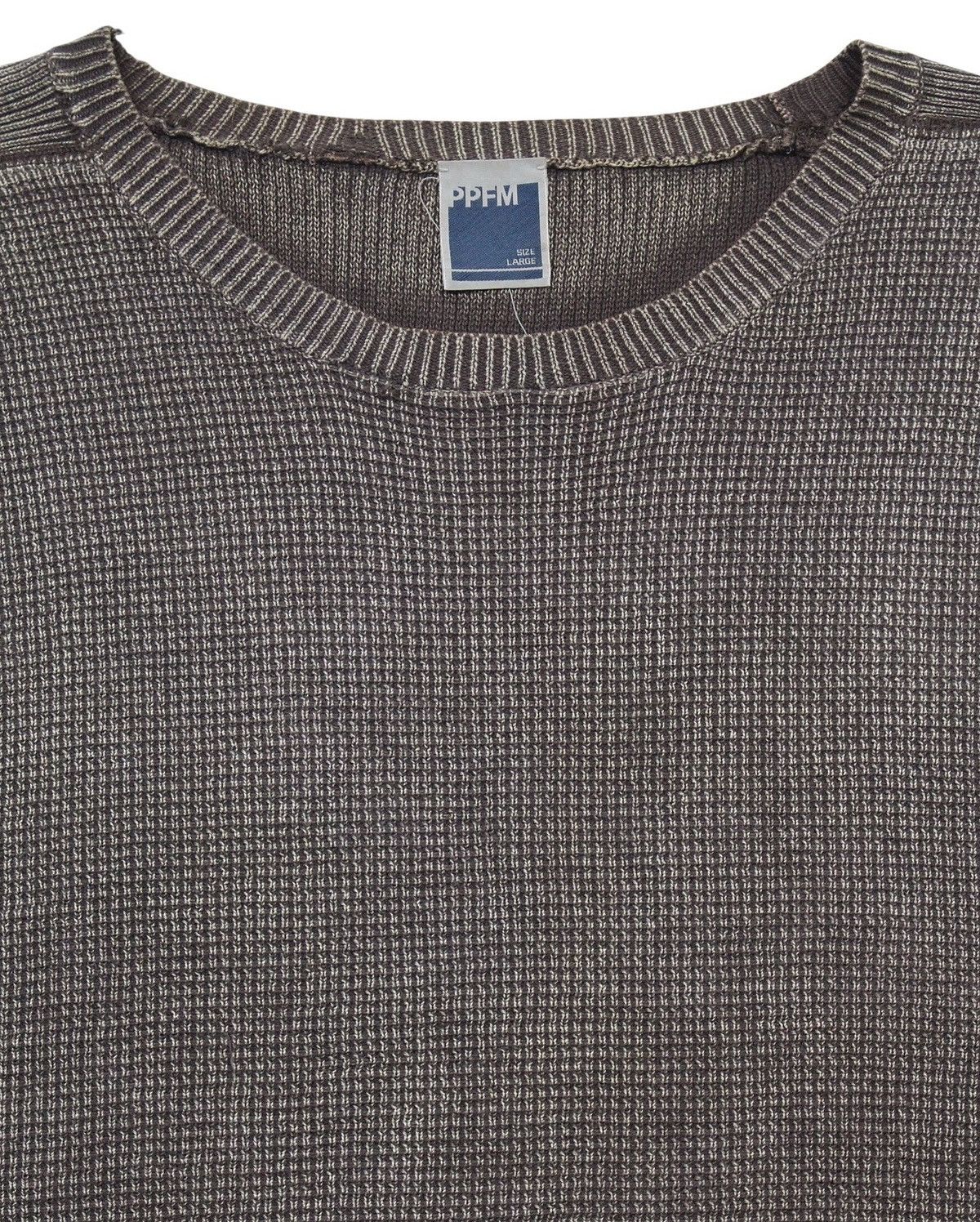 PPFM FW2003 PPFM SOFT WAFFLE TEXTURE WASHED KNIT SWEATER Size US L / EU 52-54 / 3 - 3 Thumbnail