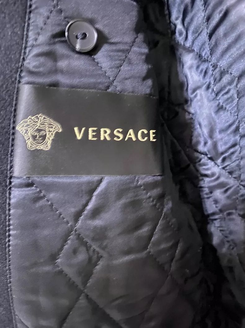 Versace Versace Leather jacket and wool combined with a biker jack Size US M / EU 48-50 / 2 - 4 Thumbnail