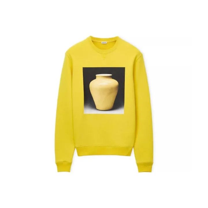 Loewe Loewe SS23 Ceramic Print Yellow Sweatshirt Size US XS / EU 42 / 0 - 1 Thumbnail