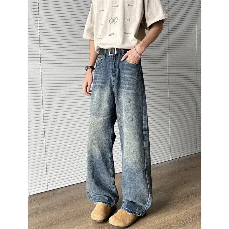 Japanese Brand Retro loose wide leg slightly flared jeans Size US 32 / EU 48 - 6 Thumbnail