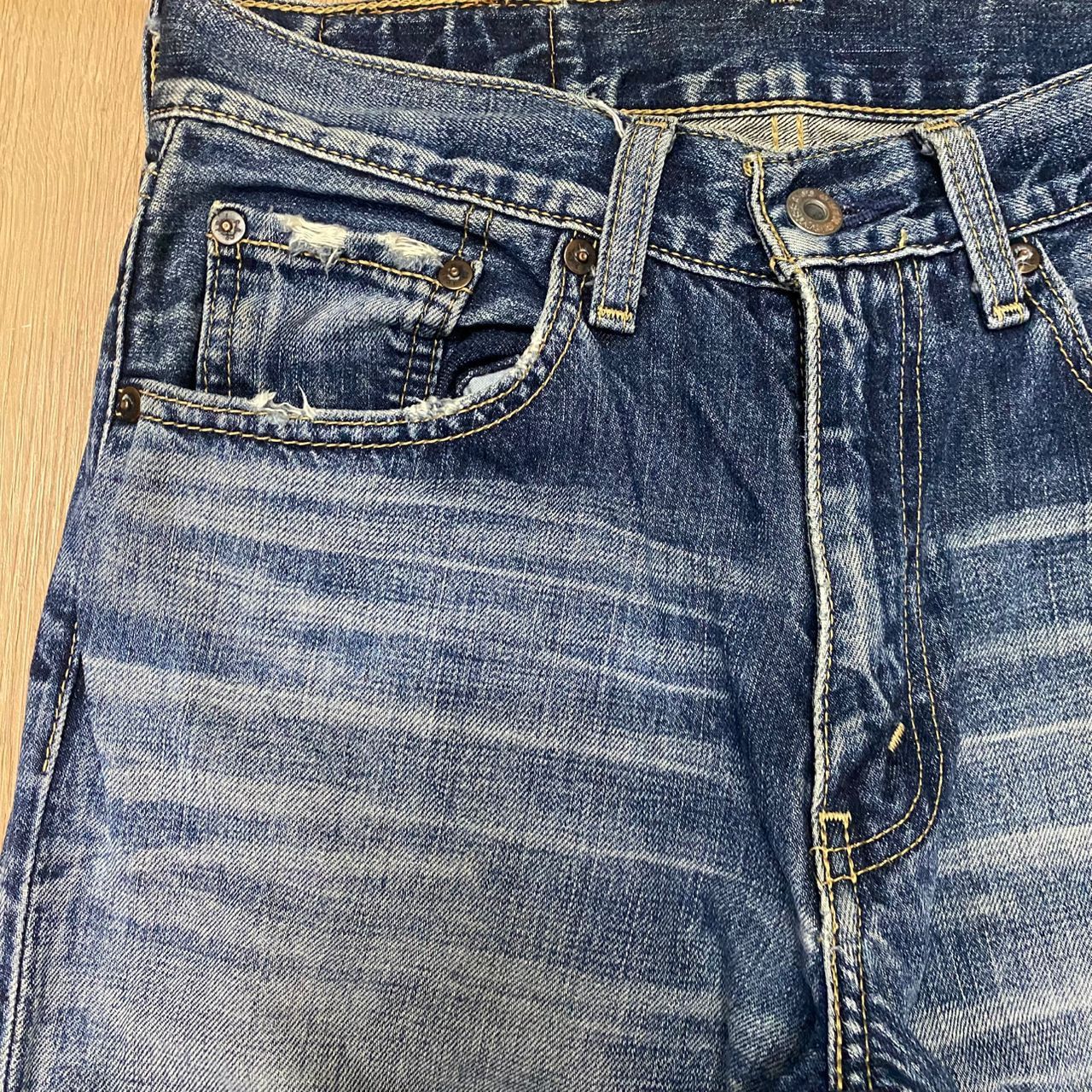 Levi's Vintage Levis 502 Distressed Denim Kurt Cobain Style Size US 28 / EU 44 - 8 Thumbnail