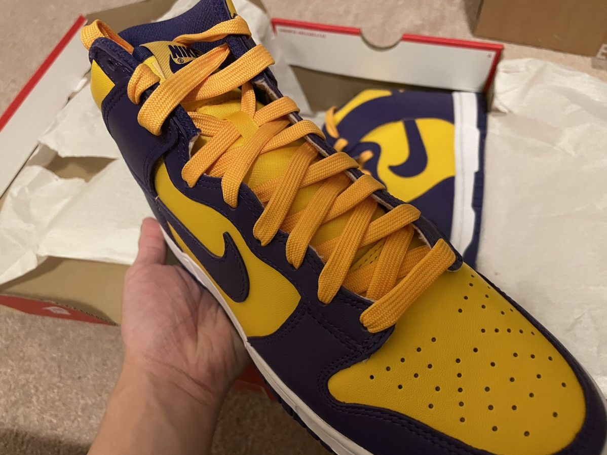 Nike Nike Dunk High Lakers Size US 8 / EU 41 - 7 Thumbnail