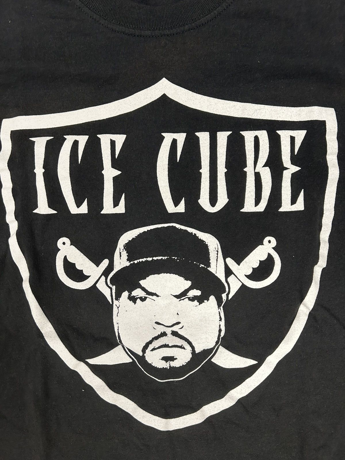 Rap Tees × Vintage Crazy Y2K Essential Black Ice Cube Graphic Rap Tee Shirt Size US M / EU 48-50 / 2 - 2 Thumbnail