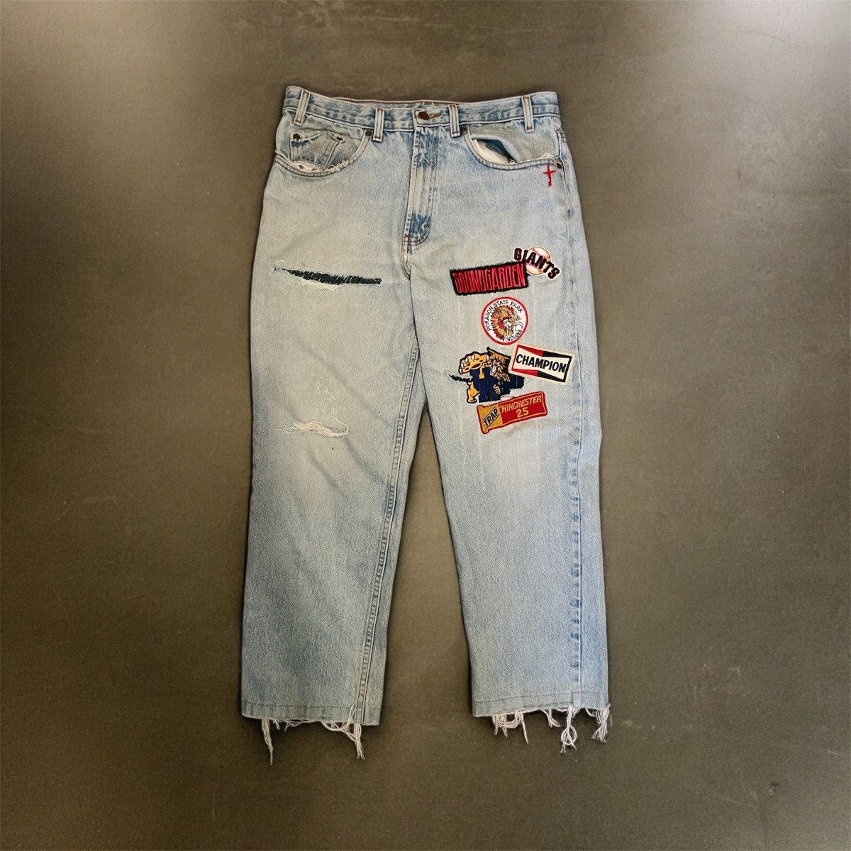 Levi's × Vintage Patchwork Denim Size US 32 / EU 48 - 4 Thumbnail