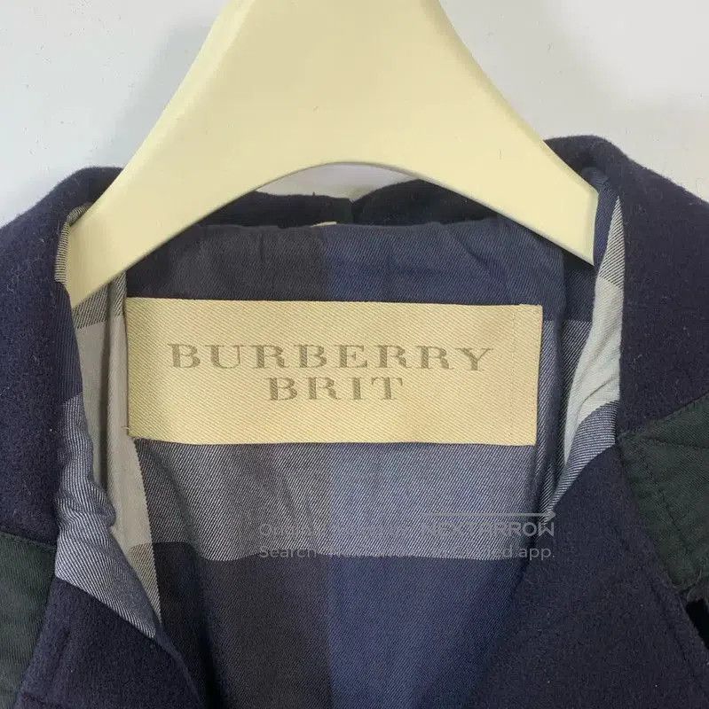 Burberry Burberry Women's Navy Blue Wool Coat. Size XS / US 0-2 / IT 36-38 - 3 Thumbnail