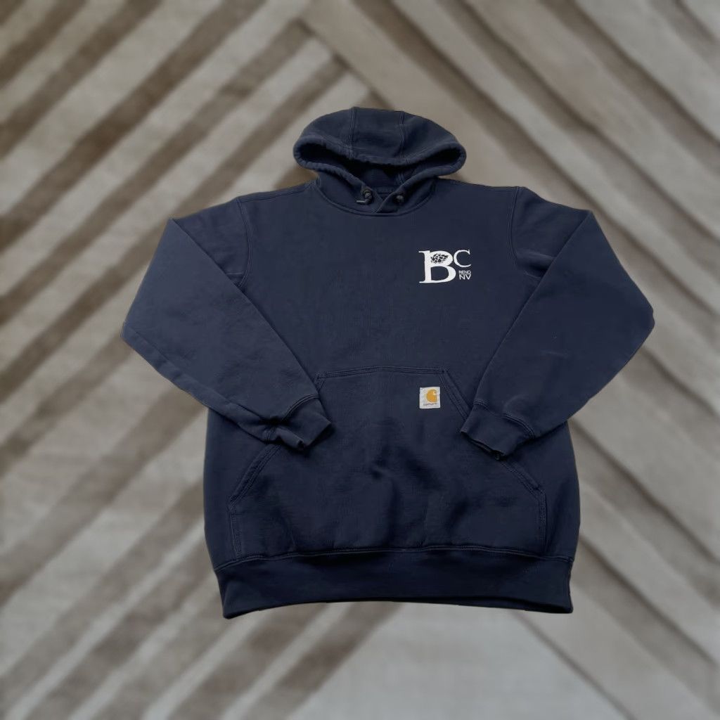 Carhartt Carhartt Hoodie Mens Pullover Regular Small Navy Blue Cotton Blend Hooded Pockets Classic Outdoor Size US S / EU 44-46 / 1 - 1 Thumbnail