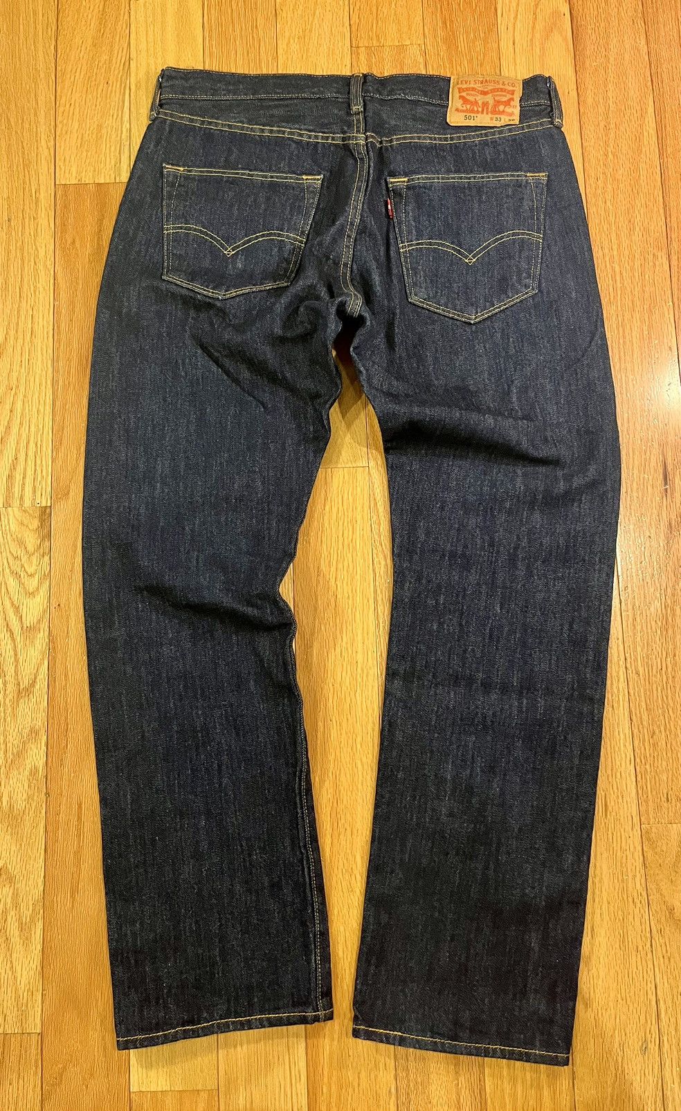 Levi's 2000s Levi’s Navy Denim 501 33/30 Button Fly Size US 33 - 2 Thumbnail