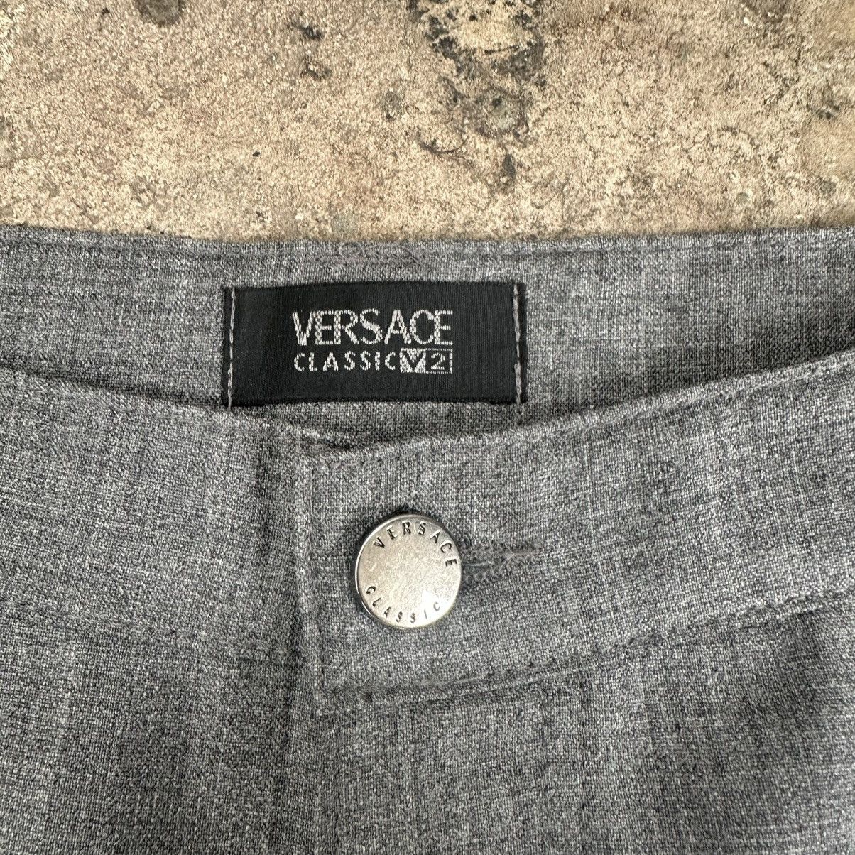 Versace Jeans Couture Versace Luxury Classic Black Striped Wool Pants Size US 34 / EU 50 - 7 Thumbnail