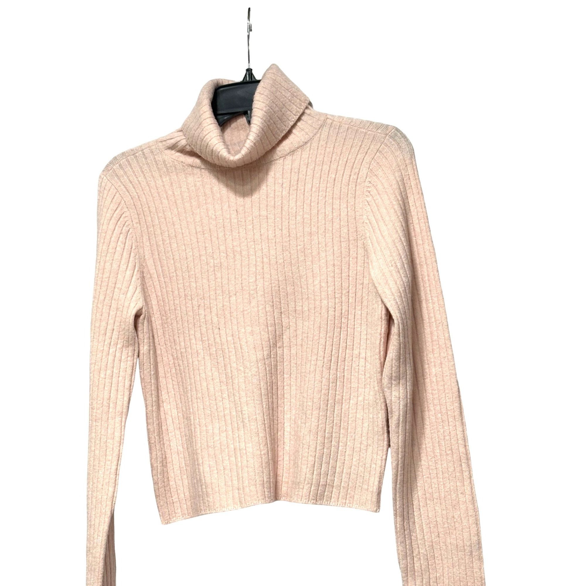 Other BP. Rib Crop Turtleneck Sweater in Pink Crystal, Sz. L Size L / US 10 / IT 46 - 9 Thumbnail