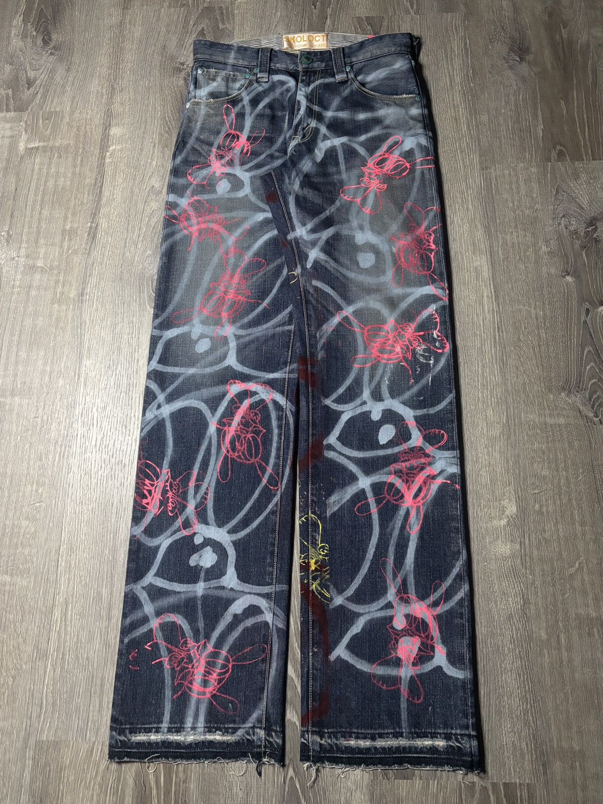 Skoloct skoloct 1/1 handpainted denim Size US 31 - 1 Thumbnail
