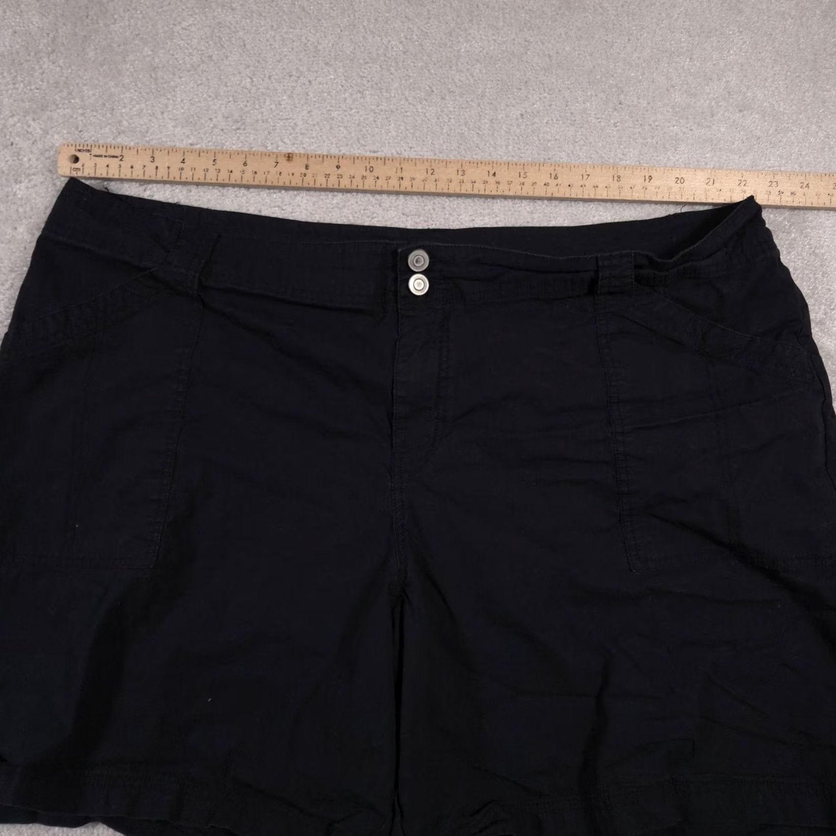 Vintage Lane Bryant Shorts Womens 26 Blue Stretch Cotton Casual Plus Size Pockets Summer Size 26" / US 2 / IT 38 - 4 Thumbnail