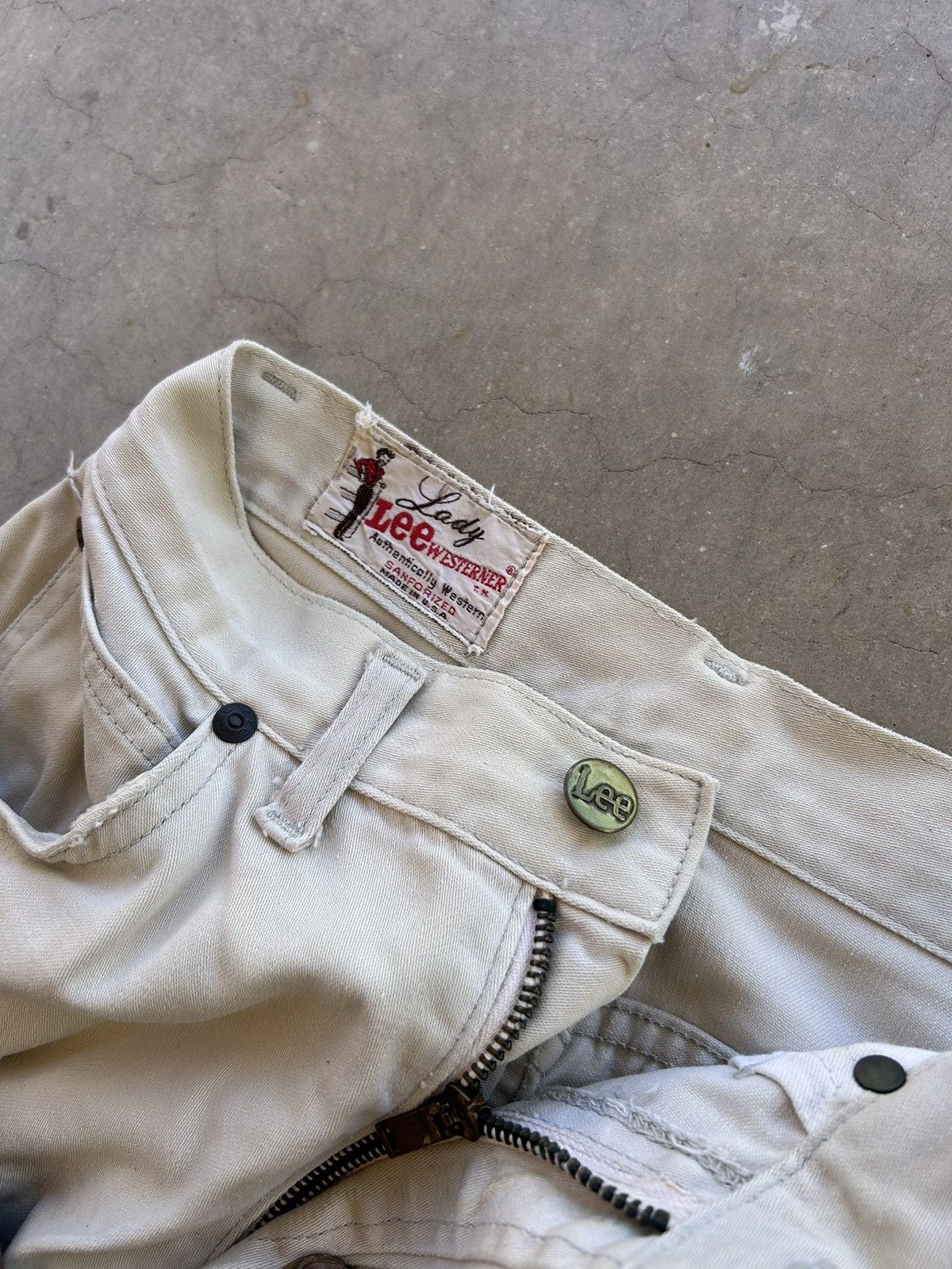 Lee × Vintage Vintage 60s Lee Women’s riders Western Pleated Jeans Size 24" / US 00 / IT 34 - 2 Thumbnail