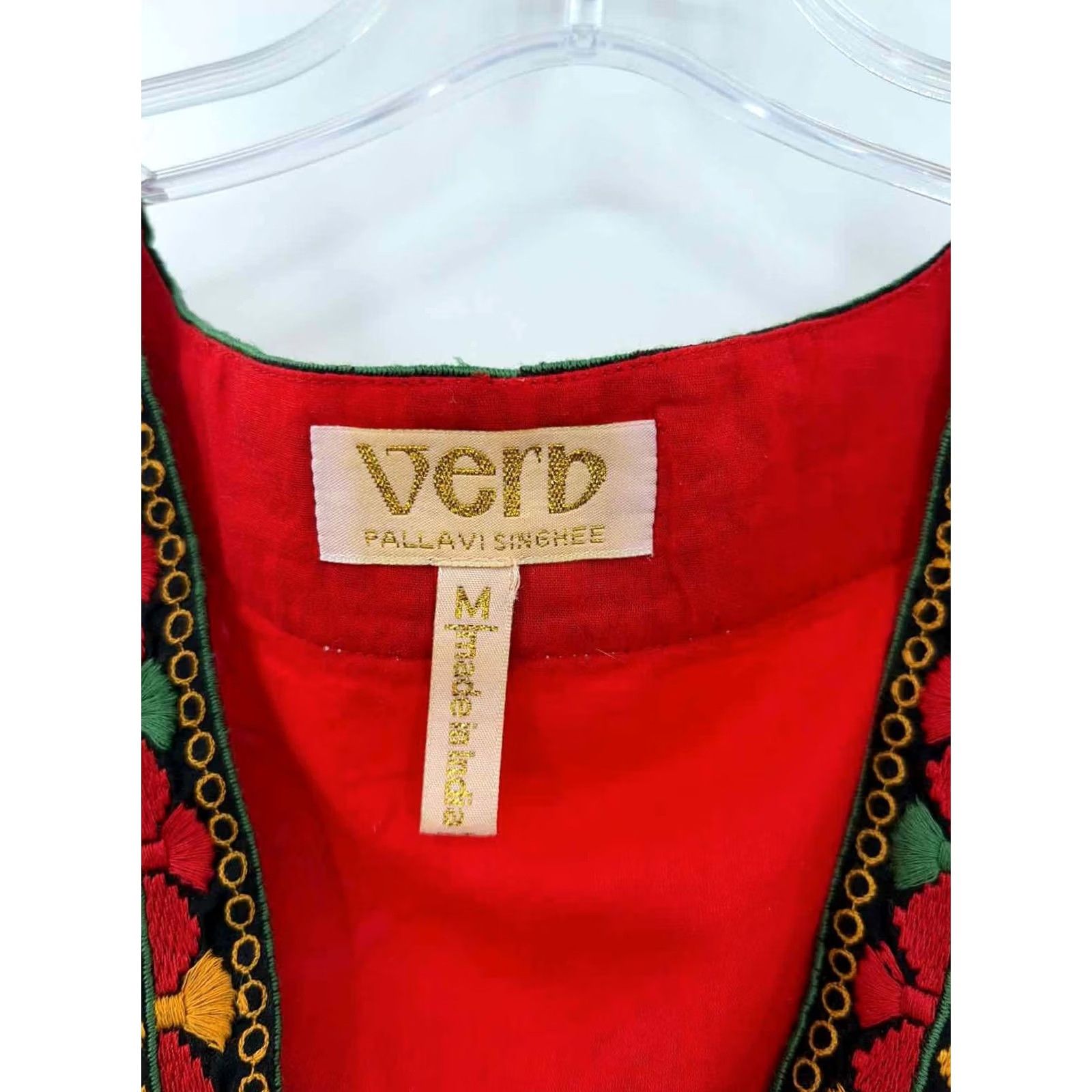 Vintage Verb Pallavi Singhee Red Tank Top | Pre-Owned Medium Size M / US 6-8 / IT 42-44 - 2 Thumbnail