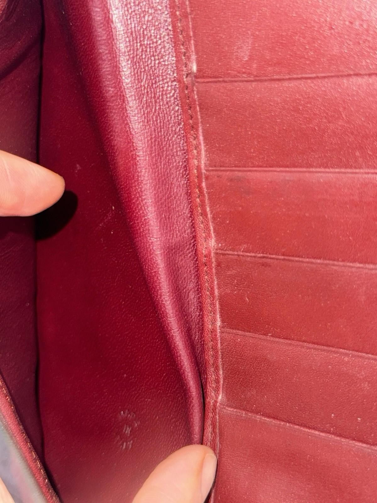 Cartier Cartier Leather Bifold Long Wallet Bordeaux Vintage Size ONE SIZE - 3 Thumbnail
