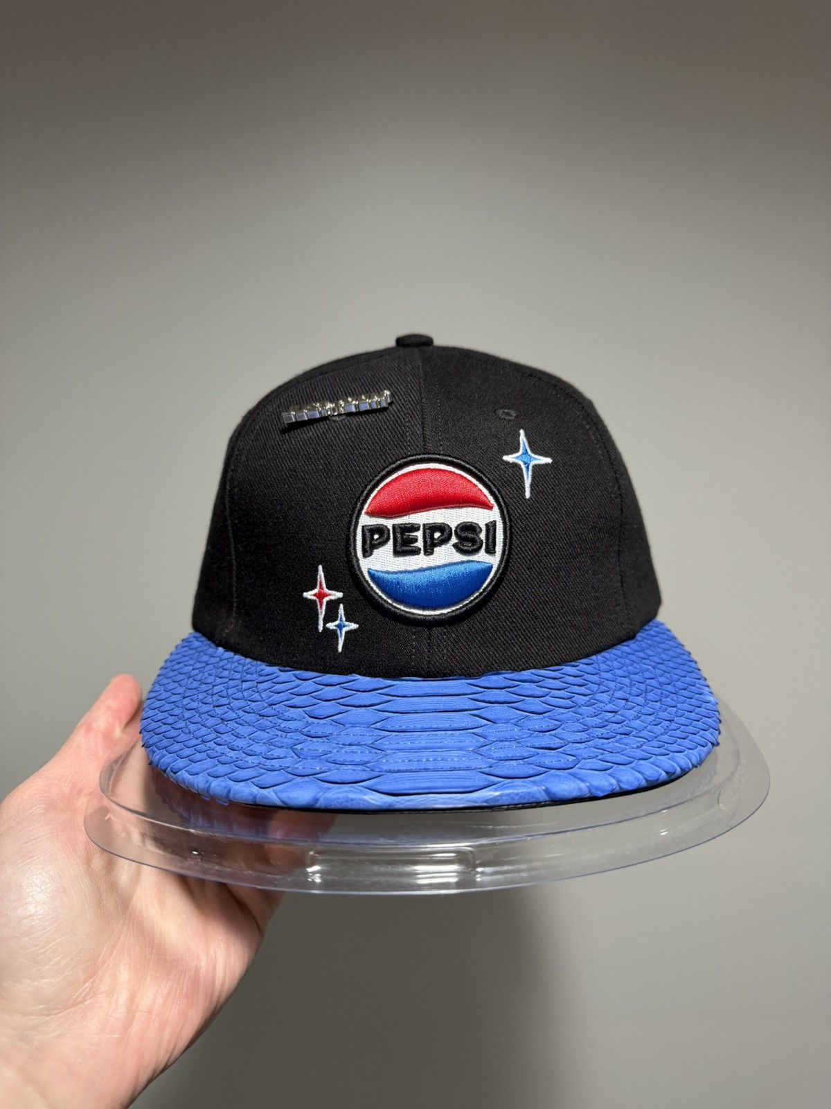 Just Don Just Don x Pepsi x RSVP Gallery Blue Python Black Hat Size ONE SIZE - 8 Thumbnail