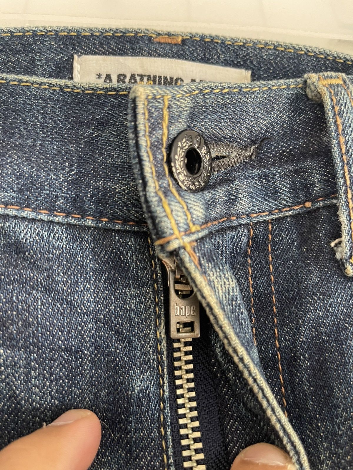 Bape Bape Spellout Selvedge Jeans Size 36 A Bathing Ape Classics Size US 36 / EU 52 - 6 Thumbnail