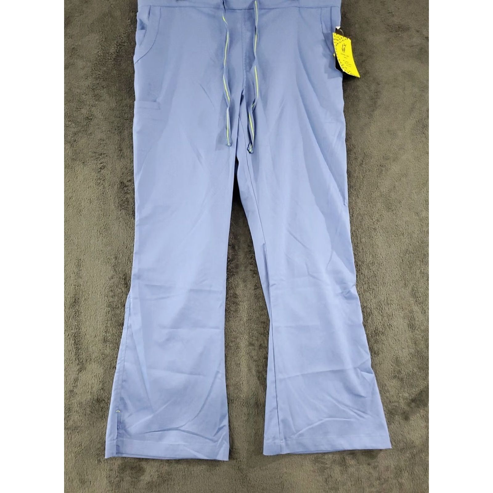 Vintage VIVI by Peaches Uniform Womens Blue Scrub Pant Drawstring Waist Style 5721 Sz XL Size 40" / US 18 - 5 Thumbnail