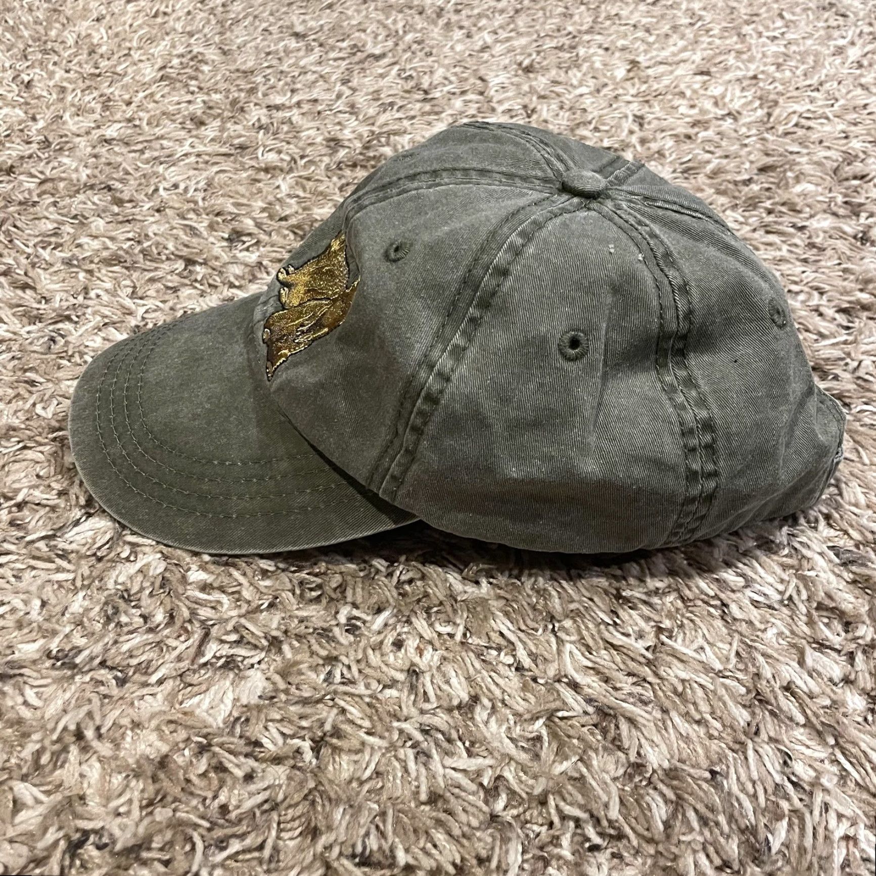 Ecco VINTAGE ECO Prarie Dog Glen Canyon National Recreation Hat Strap Back Green Dad Hat Size ONE SIZE - 4 Thumbnail