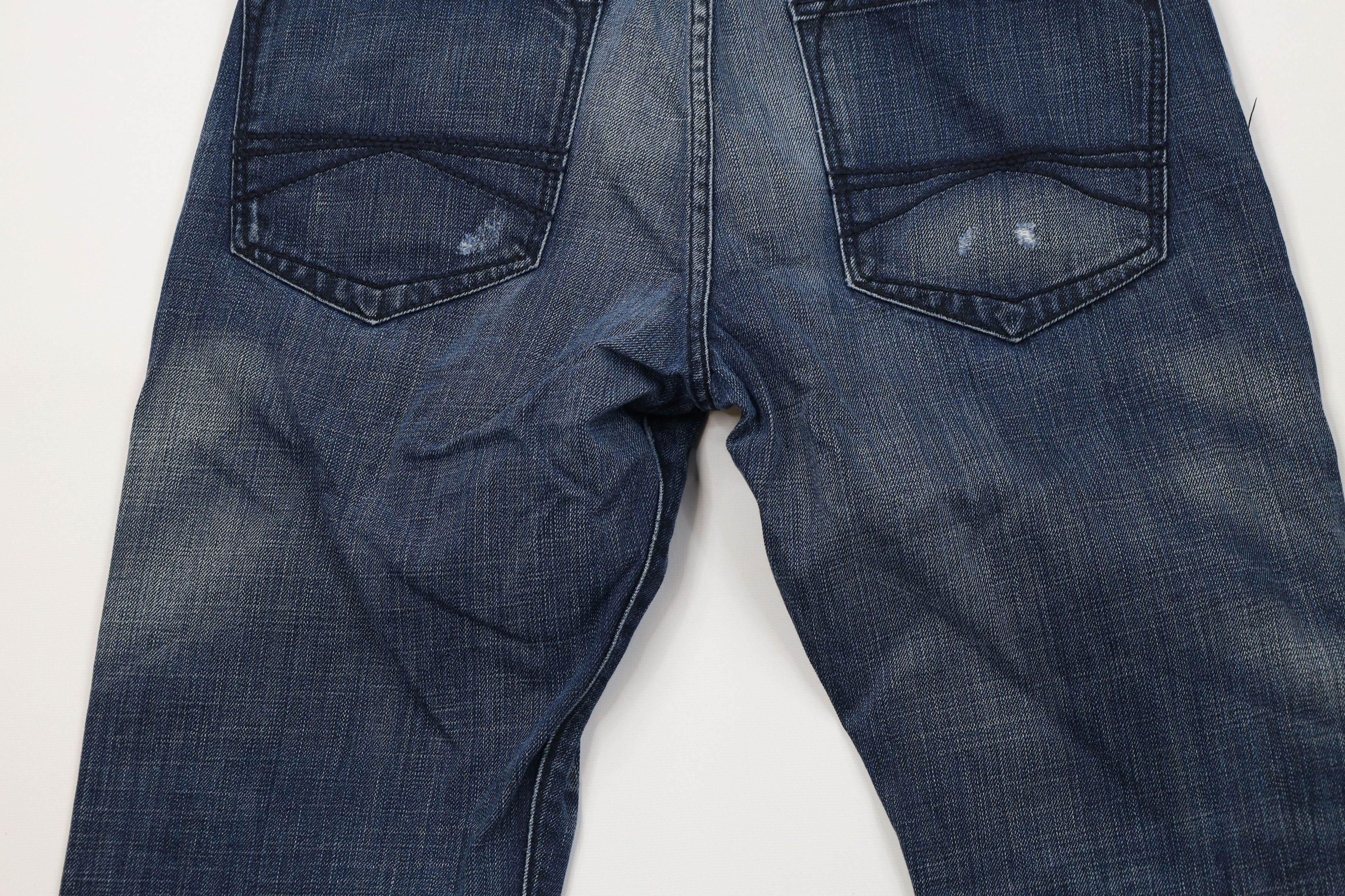Express Express Fit Rocco Low Rise Boot Cut Wide Leg Jeans Blue Size US 32 / EU 48 - 12 Thumbnail