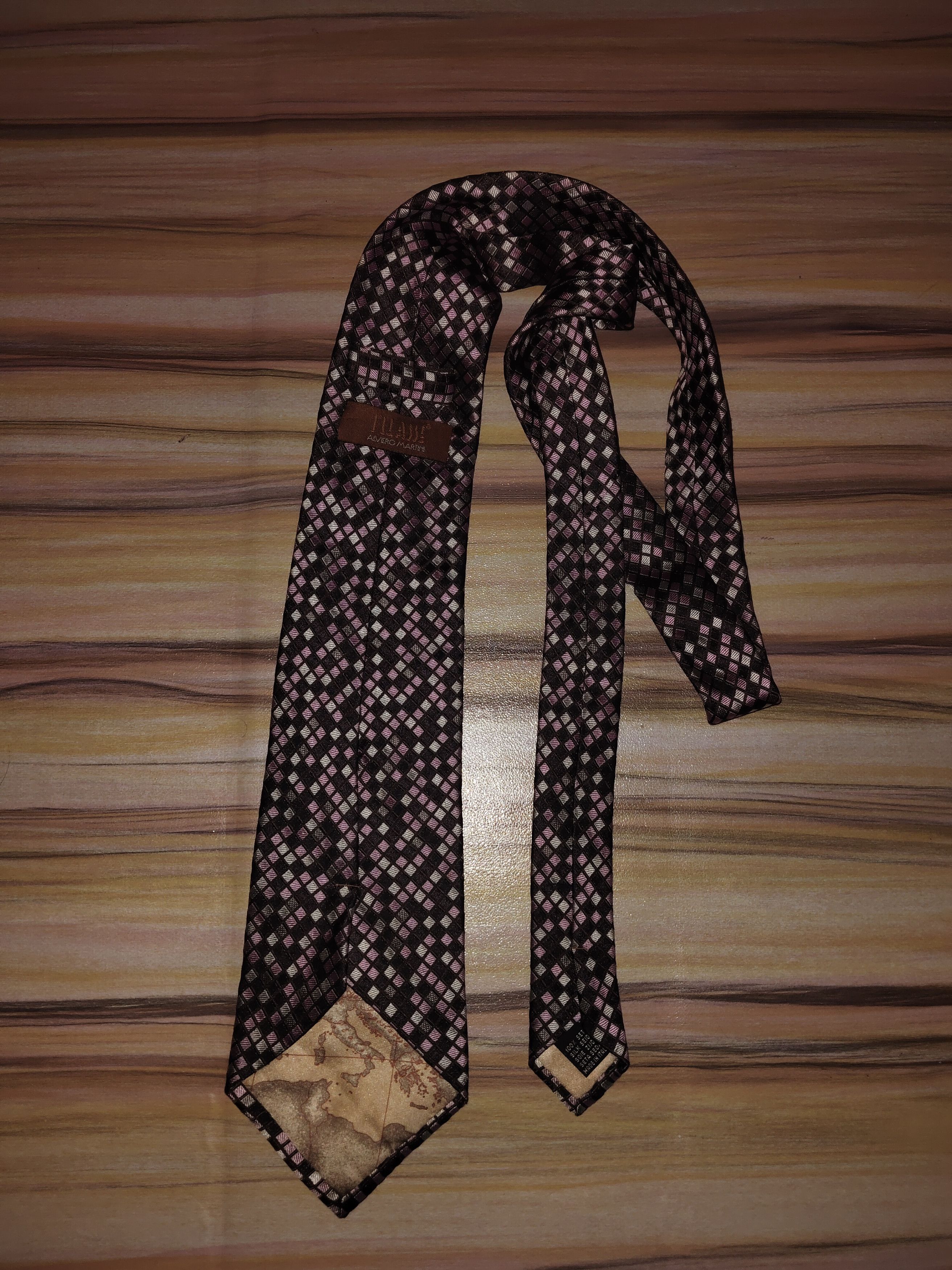 Alviero Martini ALVIERO MARTINI Checkerboard Silk Tie Size ONE SIZE - 2 Thumbnail