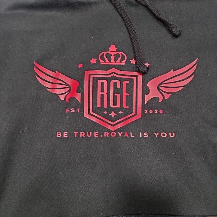Other RGE Long Sleeve Kangaroo Pocket Streetwear Graphic Hoodie Bl Size US XL / EU 56 / 4 - 3 Thumbnail