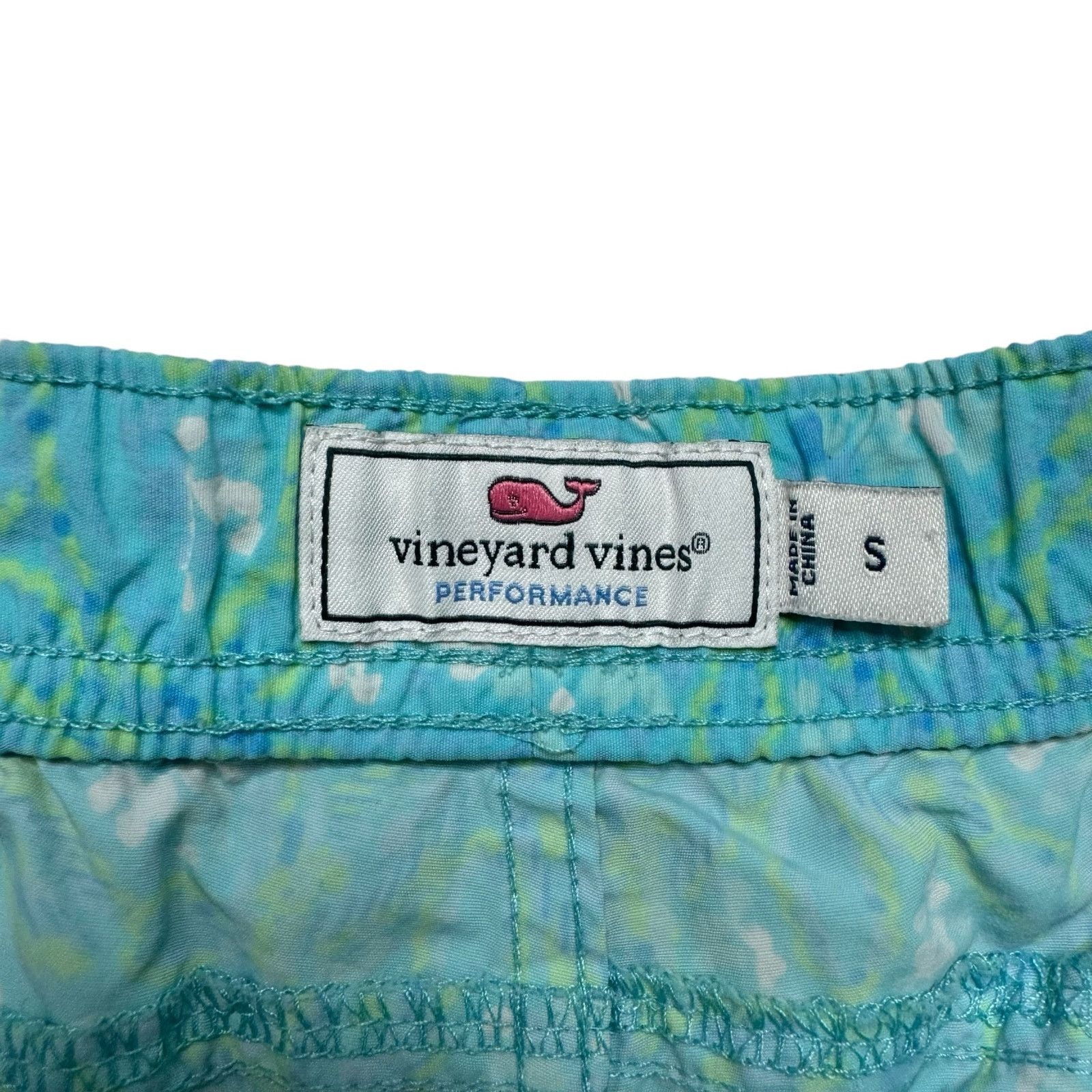 Vineyard Vines VINEYARD VINES Performance Baggies Shorts Blue Print Small Size 26" / US 2 / IT 38 - 3 Thumbnail