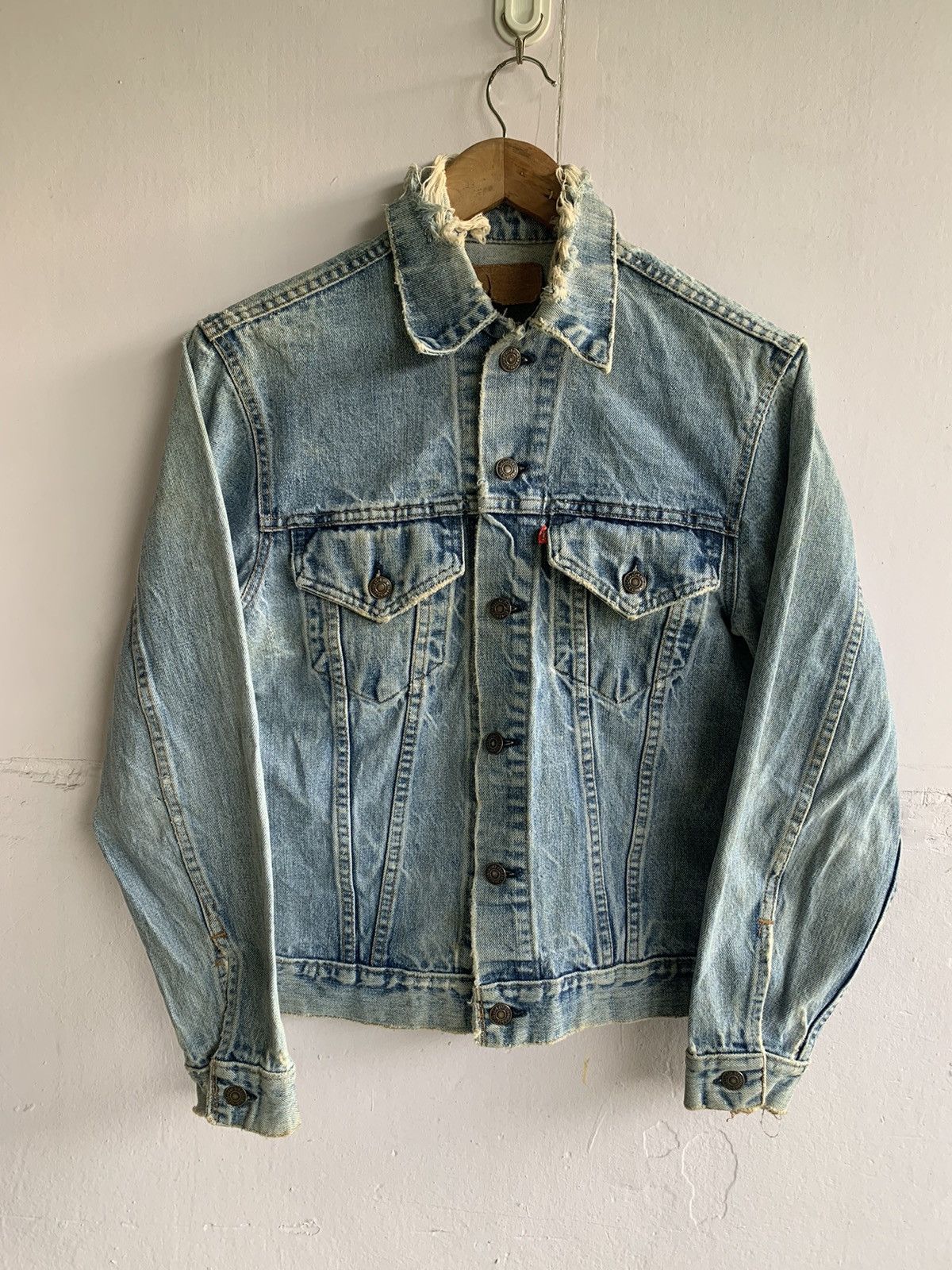 Levi's Vintage Clothing 💥Vintage 80s Levis Denim Jacket Size US S / EU 44-46 / 1 - 1 Thumbnail