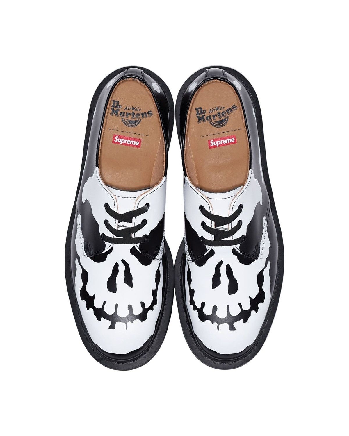 SUPREME®/DR. MARTENS® 1461 3-EYE SHOE Black Skull FW25 11