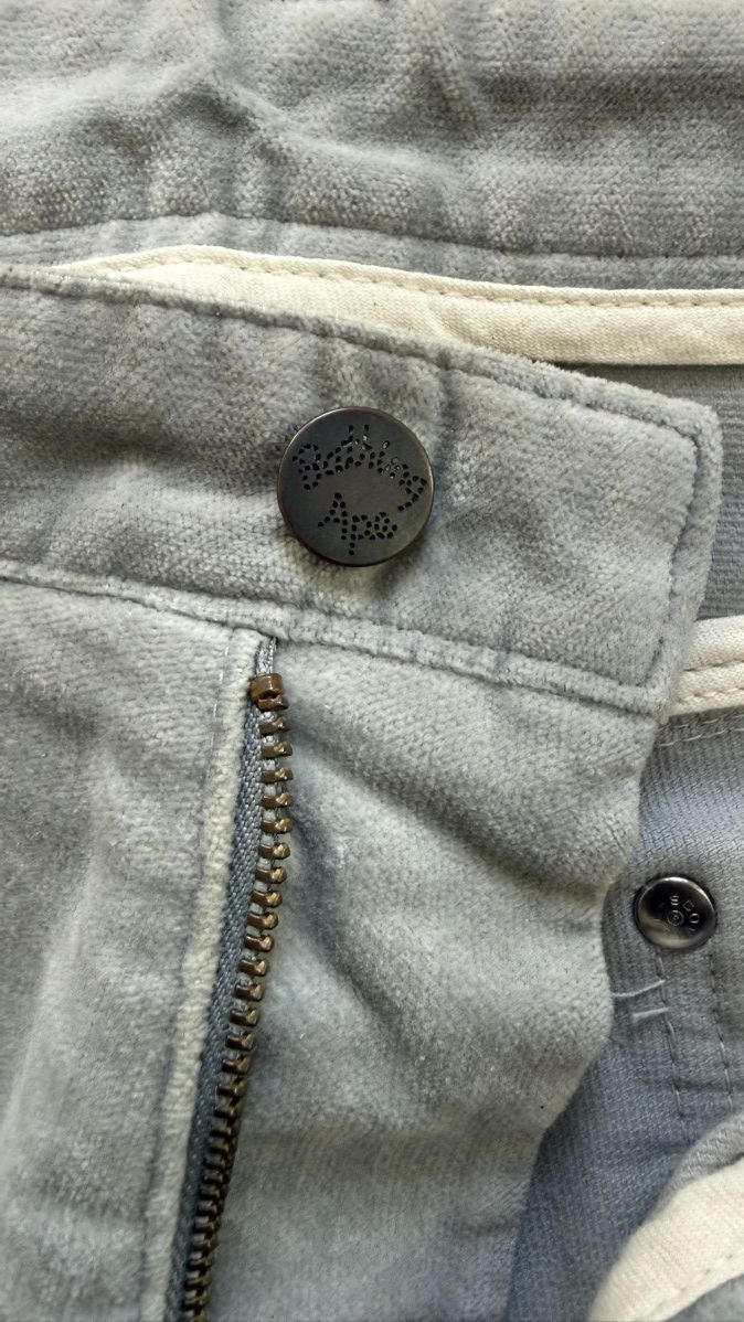 Bape Bathing ape velour leather patch denim ss00 Size US 27 - 4 Thumbnail