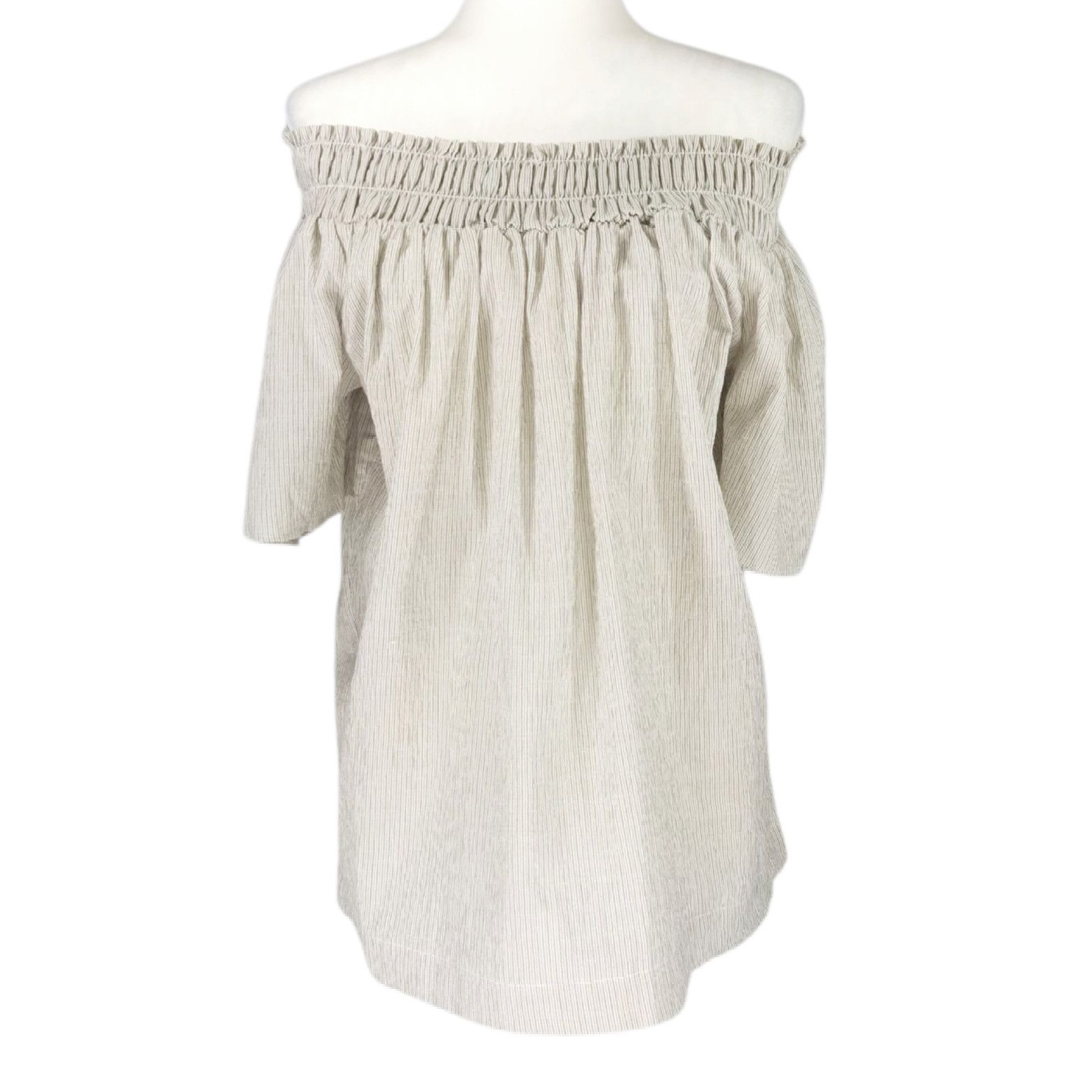 Other NWT A New Day Short Sleeve Smocked Yoke Top Sz M Olive Green Size M / US 6-8 / IT 42-44 - 3 Thumbnail