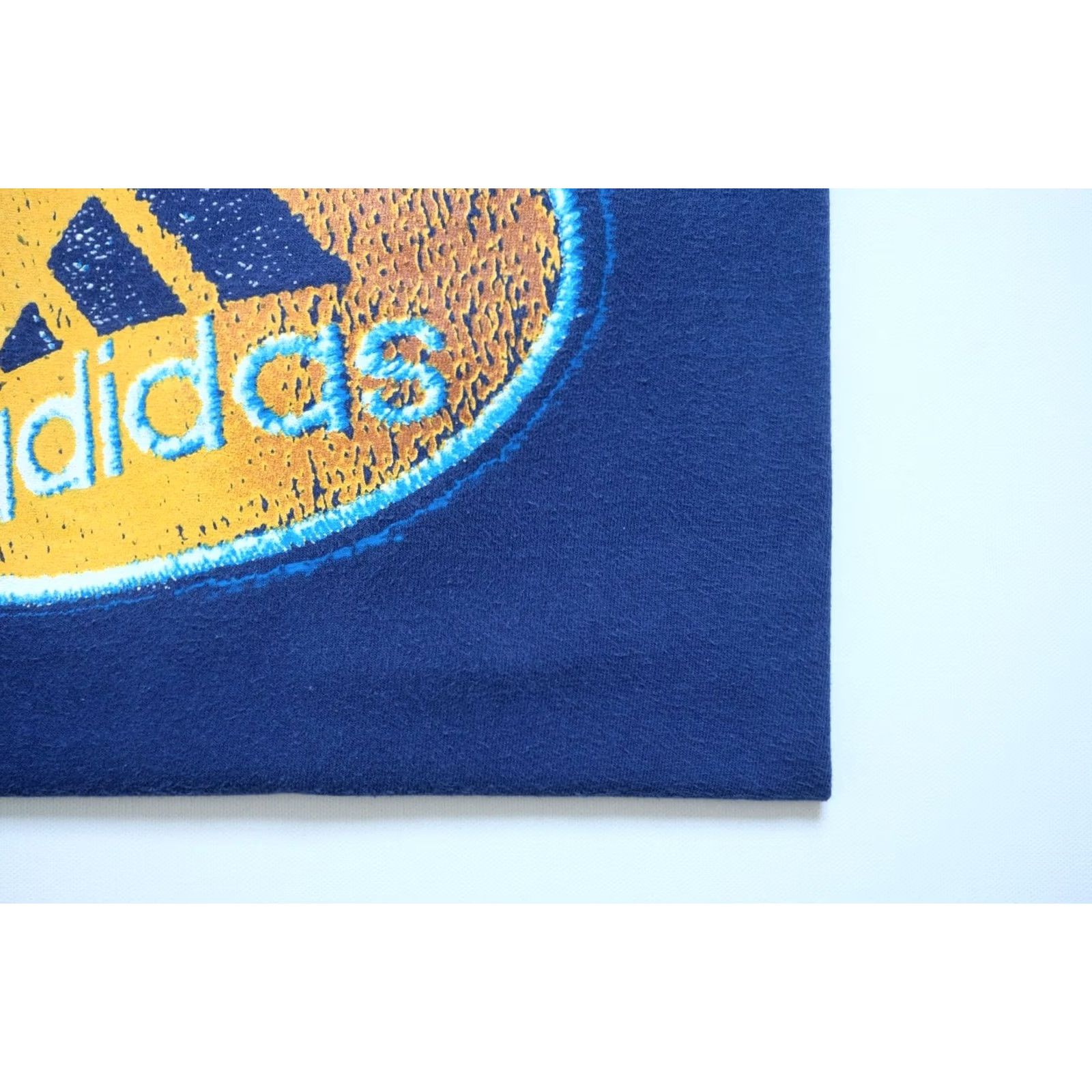 Adidas VINTAGE adidas Trefoil T-Shirt 90s 100% Cotton Graphic Print Blue Men L Short Sleeve Crew Neck Shirt Size US L / EU 52-54 / 3 - 5 Thumbnail