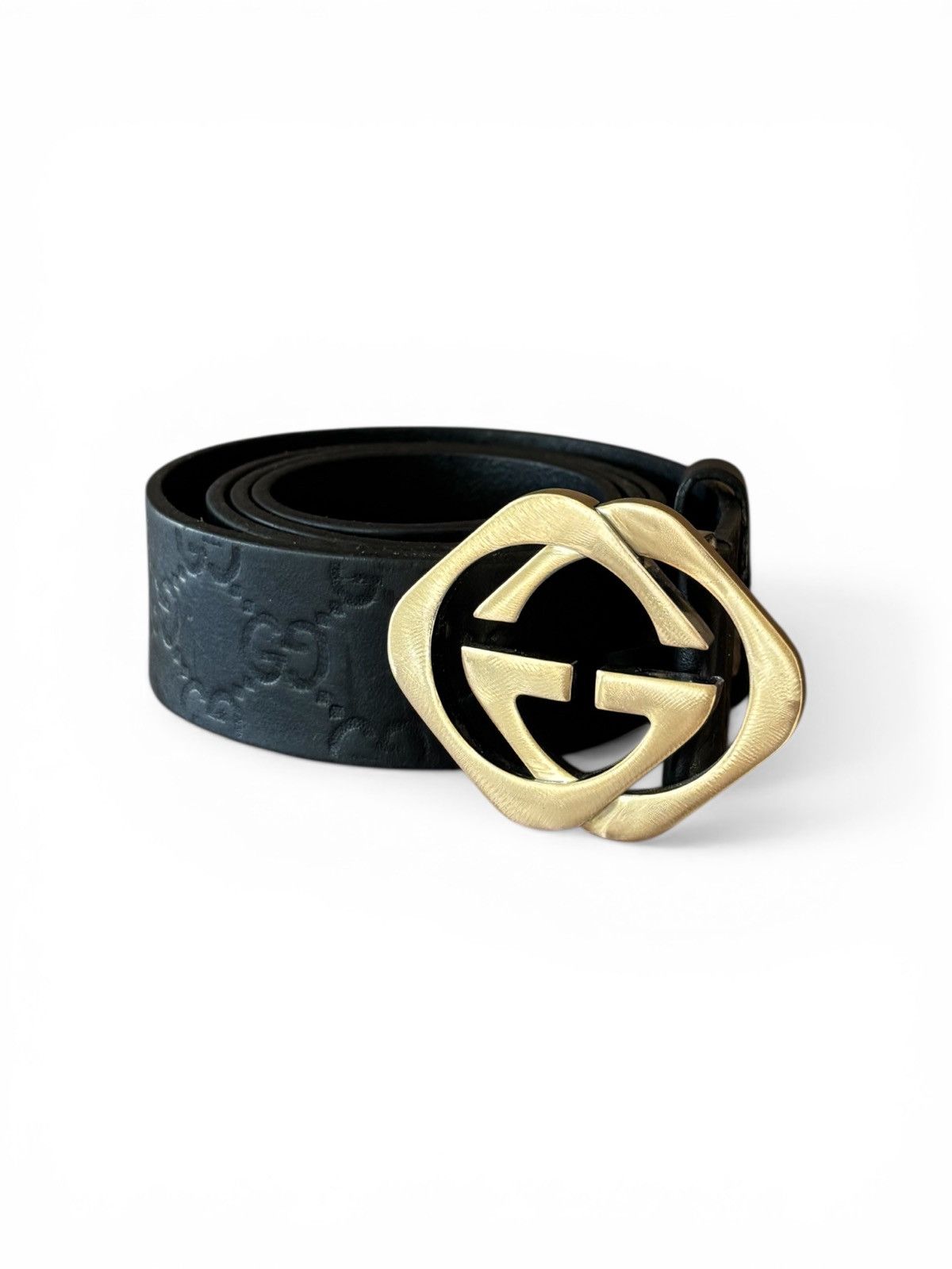Gucci Gucci GG Monogram leather belt Size 36 - 1 Thumbnail