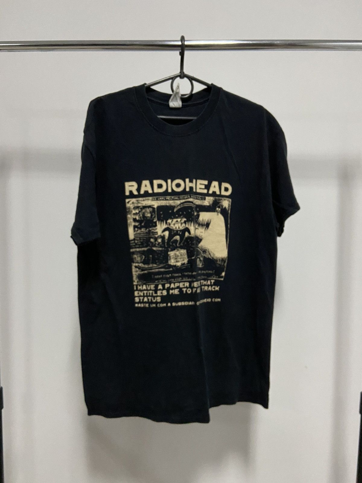 Vintage Radiohead ice caps melting big print t shirt rock Size US L / EU 52-54 / 3 - 1 Thumbnail