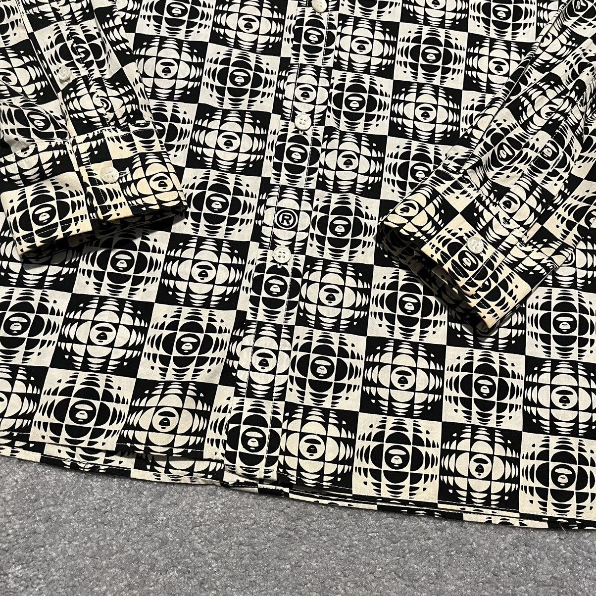 Bape A Bathing Ape Bape Baby Milo Button Up Shirt All Over Print Size US XL / EU 56 / 4 - 10 Thumbnail