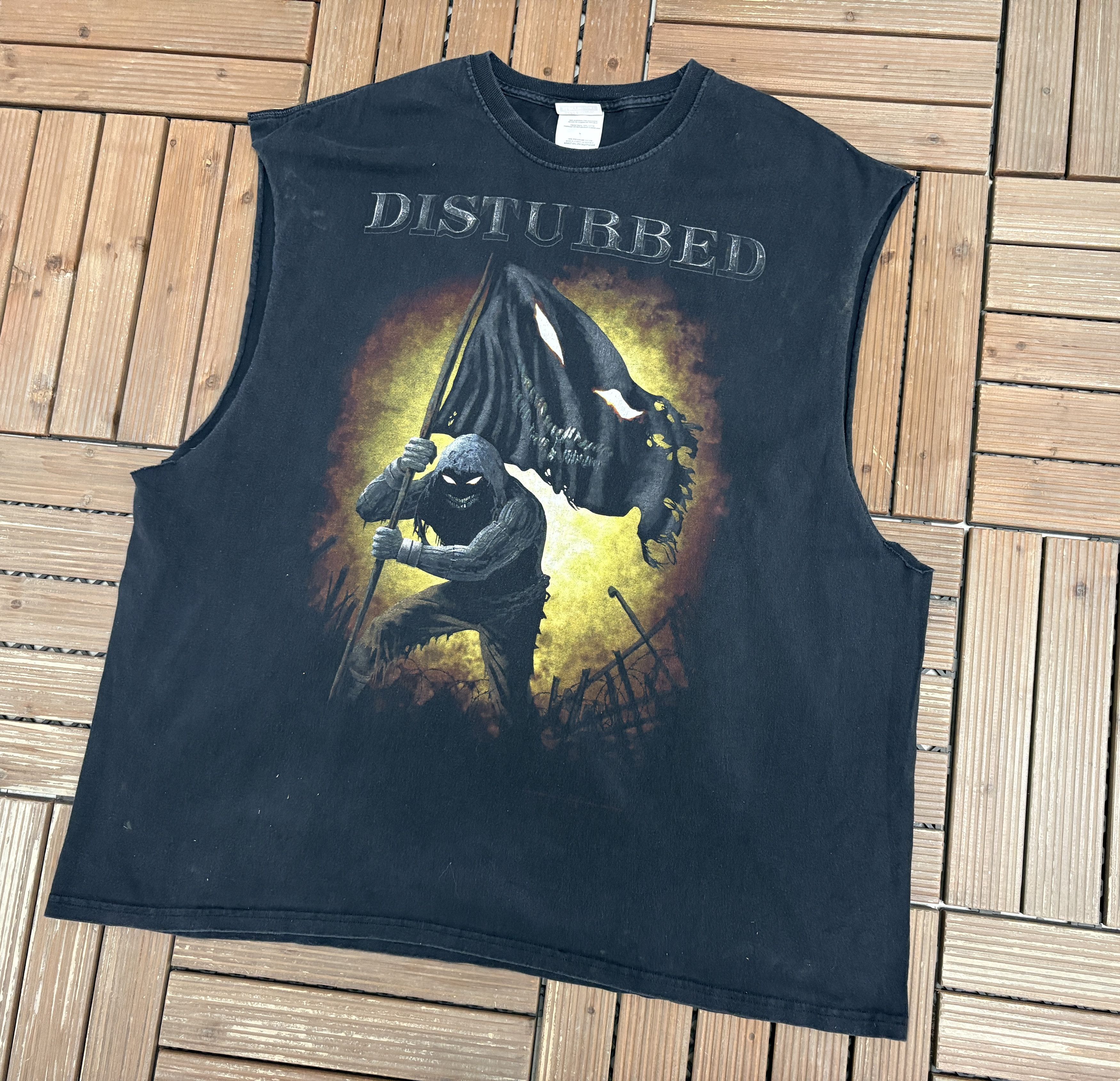 Vintage Disturbed Asylym Tour Vintage Black Tank Top Tee Size US XXL / EU 58 / 5 - 3 Thumbnail
