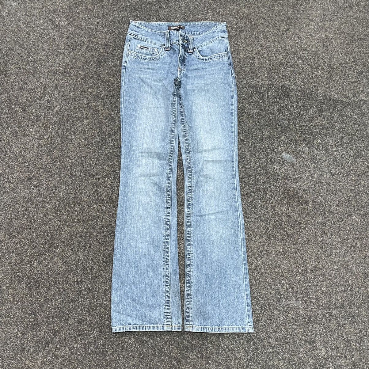 Vintage Vintage Y2K Light Wash Baggy Wide Leg Flared Jeans Grunge Size 32" / US 10 / IT 46 - 1 Thumbnail