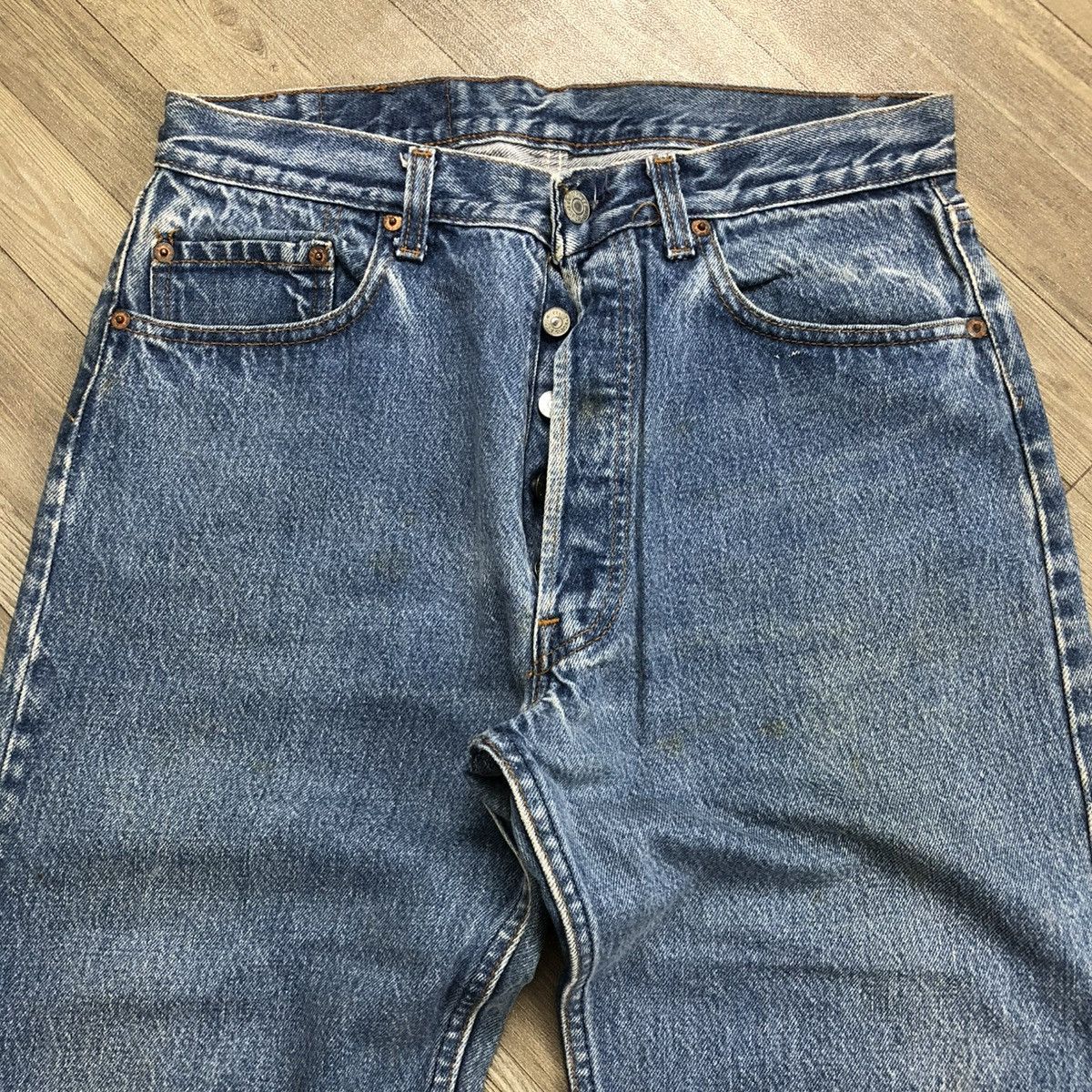 Levi's × Levi's Vintage Clothing × Vintage 🇺🇸 1980s Levis Strauss 501 #522 Faded Blue Jeans Size US 30 / EU 46 - 18 Thumbnail