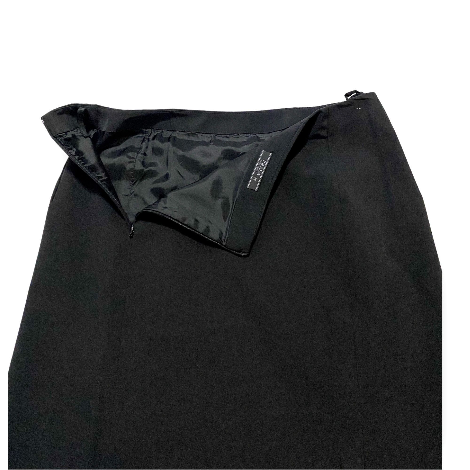 Prada Prada Archival 90s Tech Stretch Pencil Skirt IT46 Size 32" / US 10 / IT 46 - 11 Thumbnail