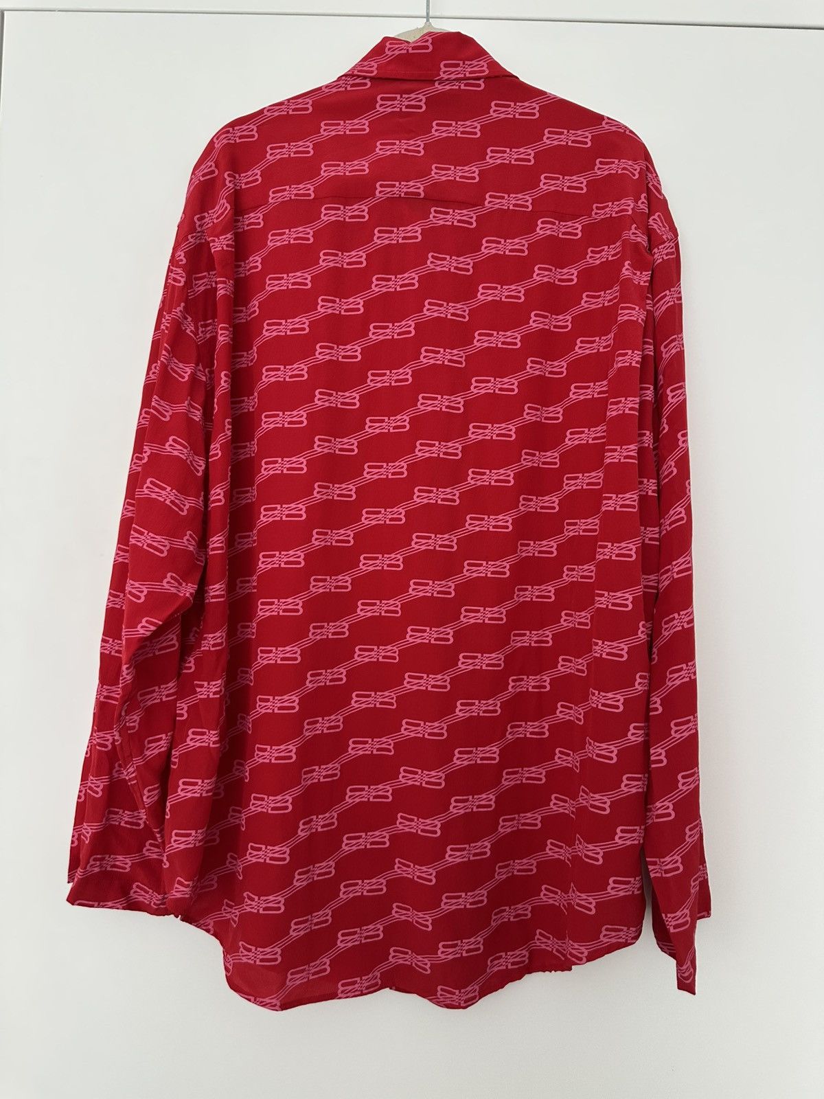 Balenciaga BALENCIAGA BB Monogram Minimal Shirt in Silk Crepe Size XS / US 0-2 / IT 36-38 - 2 Thumbnail