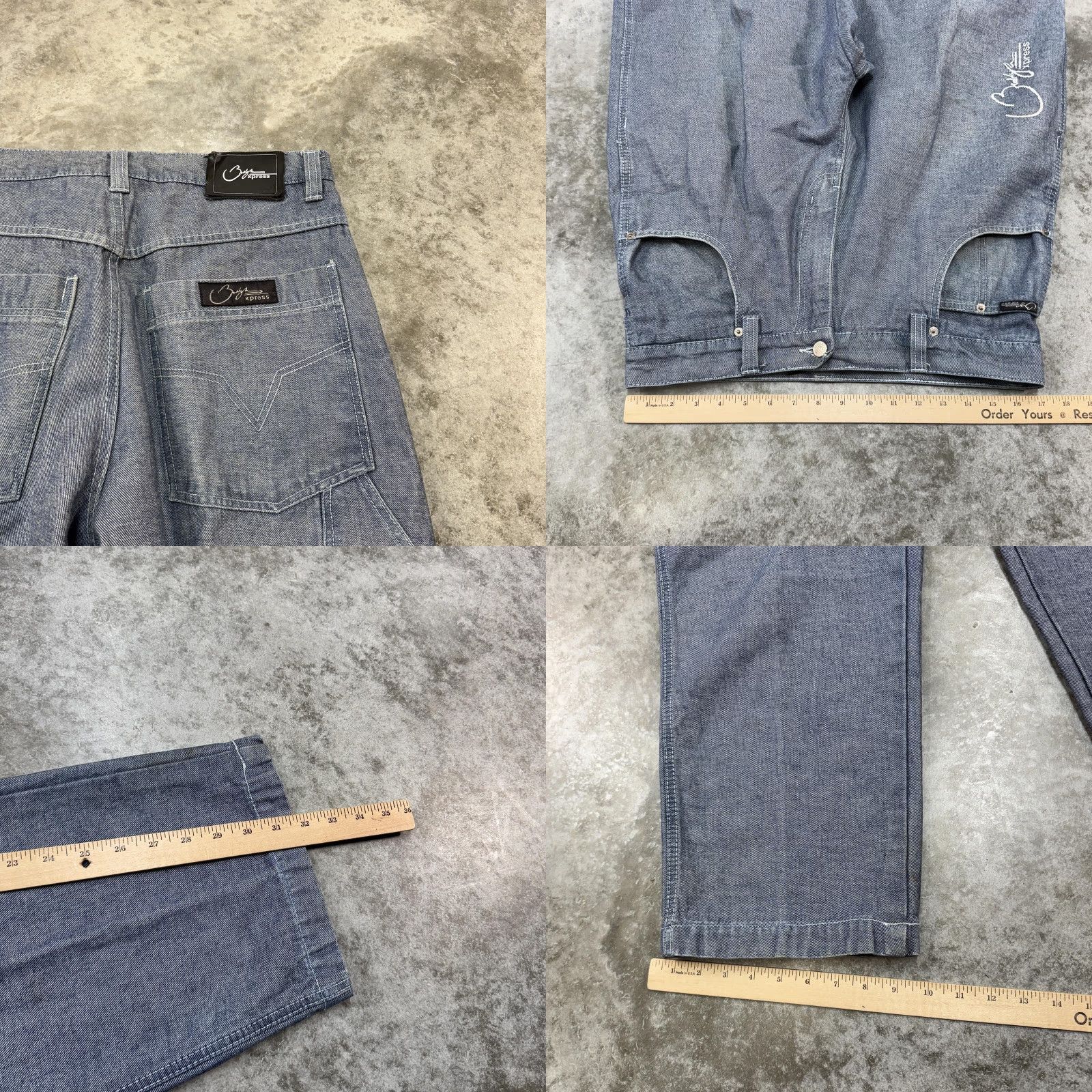 Vintage Brooklyn Xpress Jacket Pants Set Mens 2XL 34 y2k baggy hip hop skater Urban 90s Blue Shirt Mens 2XL Brooklyn Xpress Urban 90s Hip Hop Jacket Pants Set Size US 39 - 9 Thumbnail