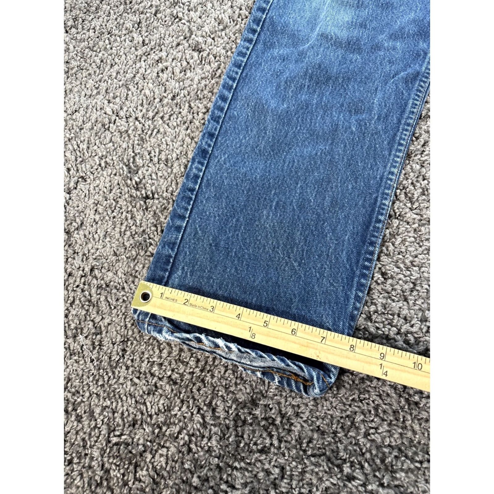 Levi's VINTAGE Levi's 550 Jeans Mens 38x32 Relaxed Tapered 90s Orange Tab Thrashed Med Jeans Mens Blue 90s Bohemian Grunge Festival Southwestern USA Levi's Size US 38 / EU 54 - 3 Thumbnail