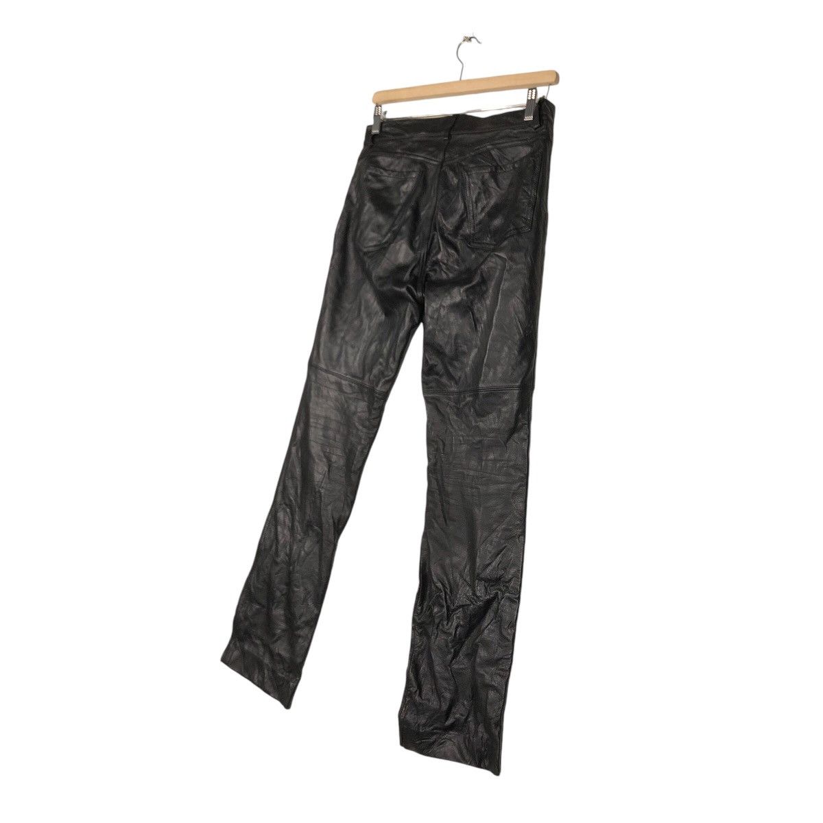 Genuine Leather 📌Vintage Genuine Leather Pants Biker Agnes B. Size US 30 / EU 46 - 12 Thumbnail