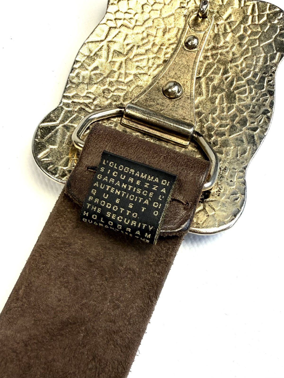 Just Cavalli Just Cavalli Roberto Cavalli Western Leather Belt Buckle Size 32 - 17 Thumbnail