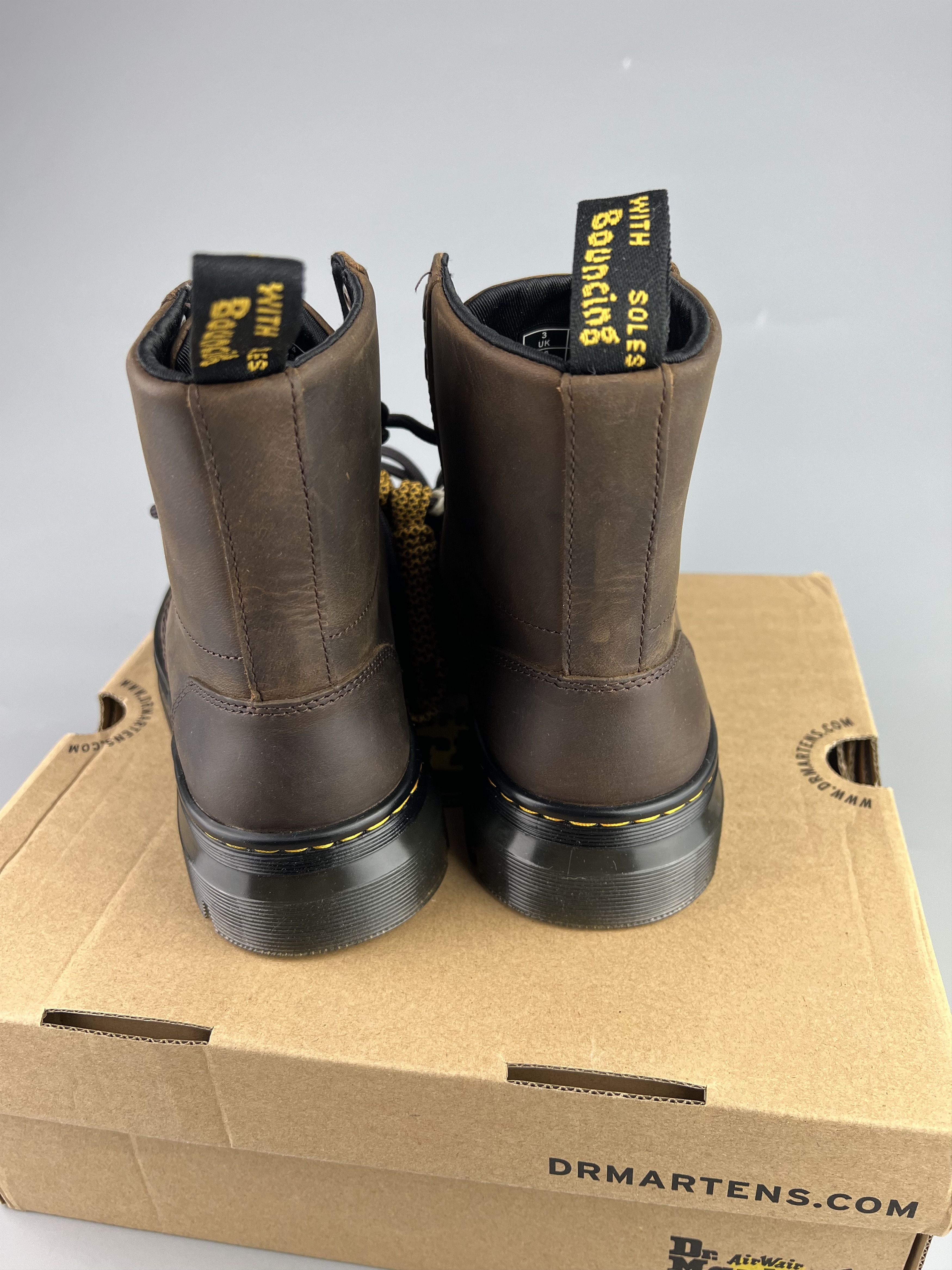 Dr. Martens Dr.Martens Combs Leather Brown Combat Boots Size US5 Size US 5 / IT 35 - 3 Thumbnail
